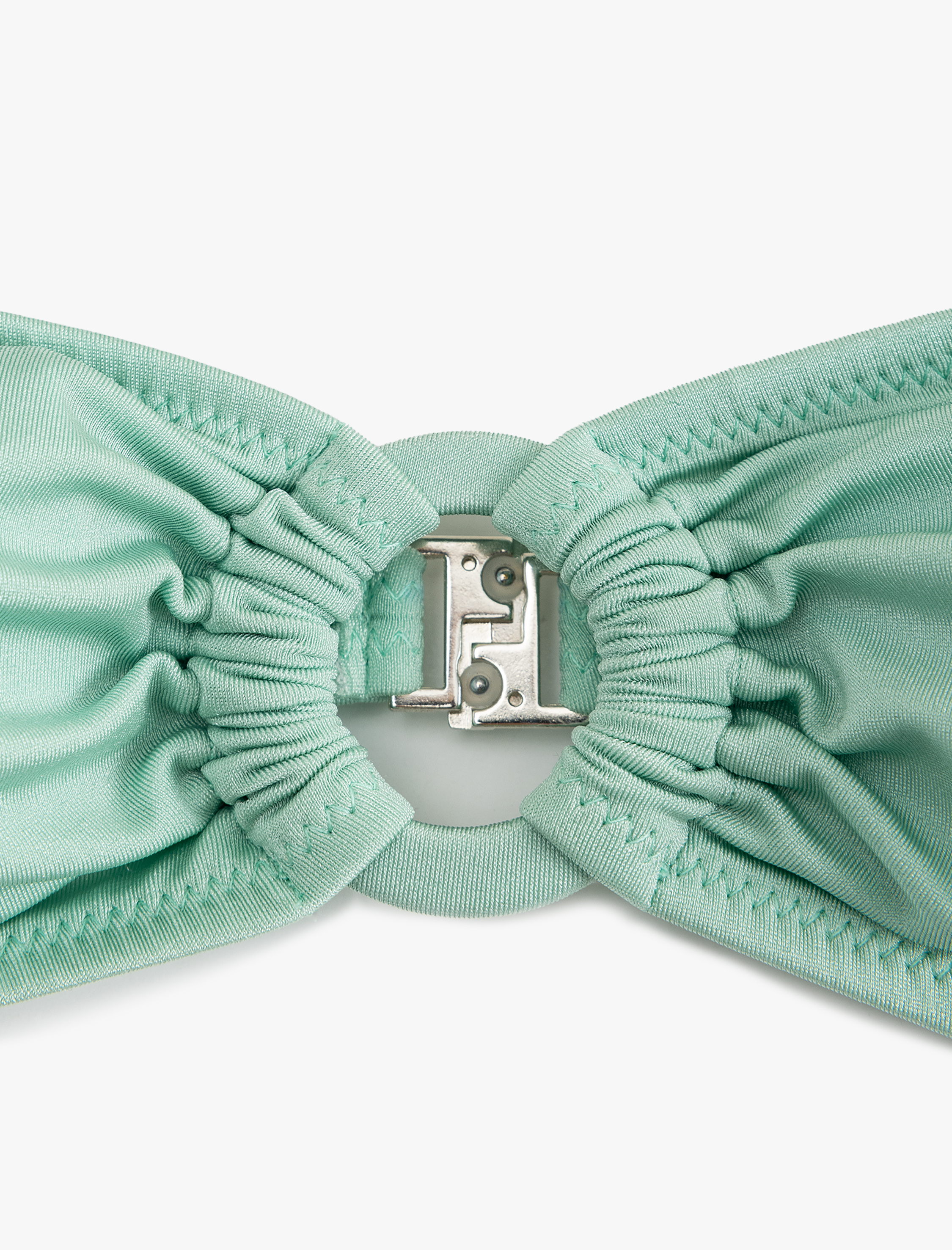   Çıkarılabilir Askılı Aksesuar Detaylı Straplez Bikini Üstü