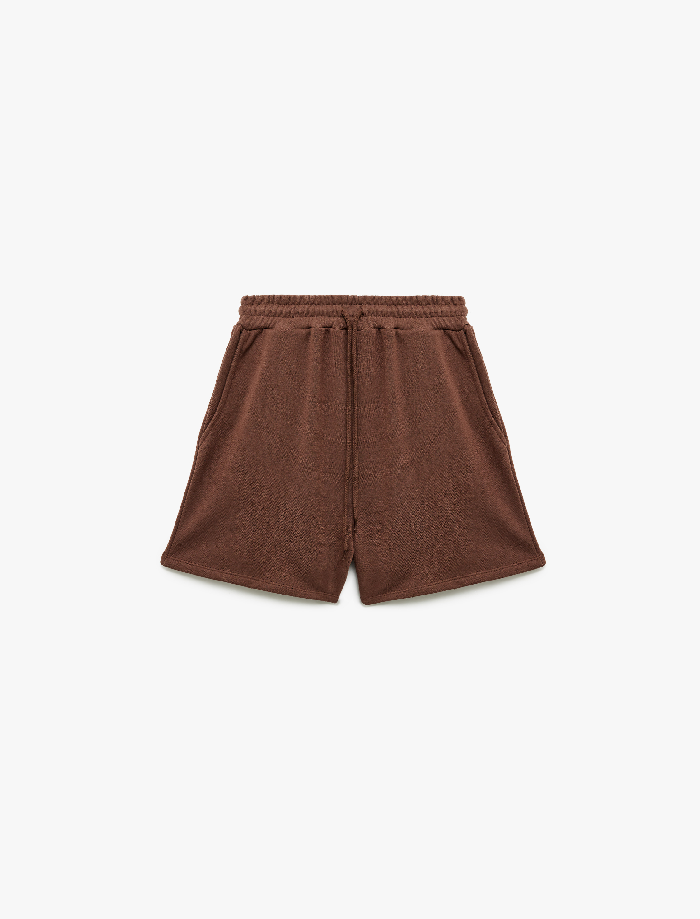   Cep Detaylı Beli Bağcıklı Rahat Kalıp Şort