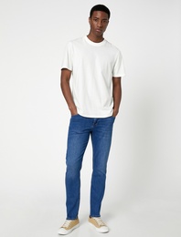 Slim Fit Kot Pantolon - Brad Jean