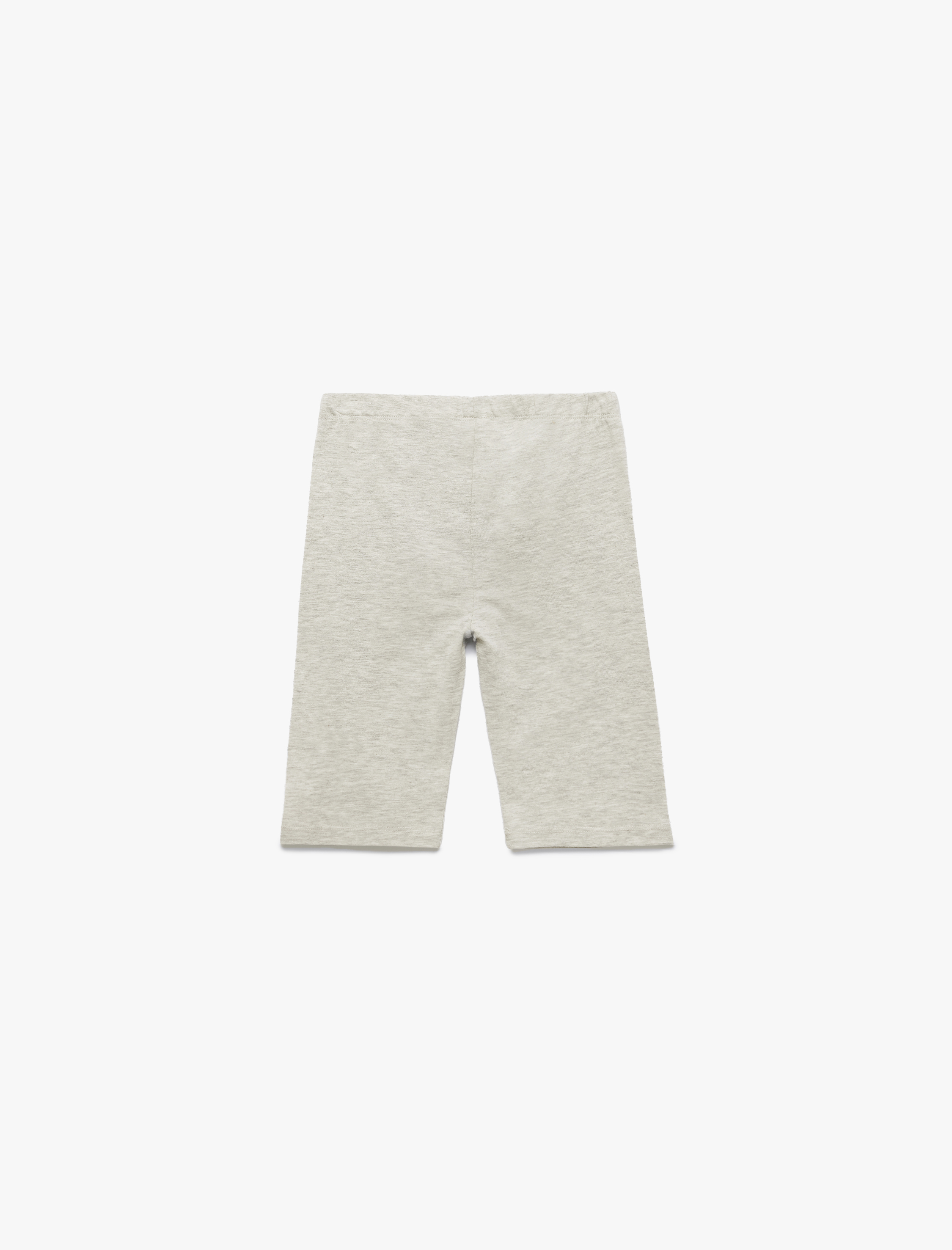  Kız Çocuk Pamuklu Beli Lastikli 3'lü Basic Kısa Tayt Seti