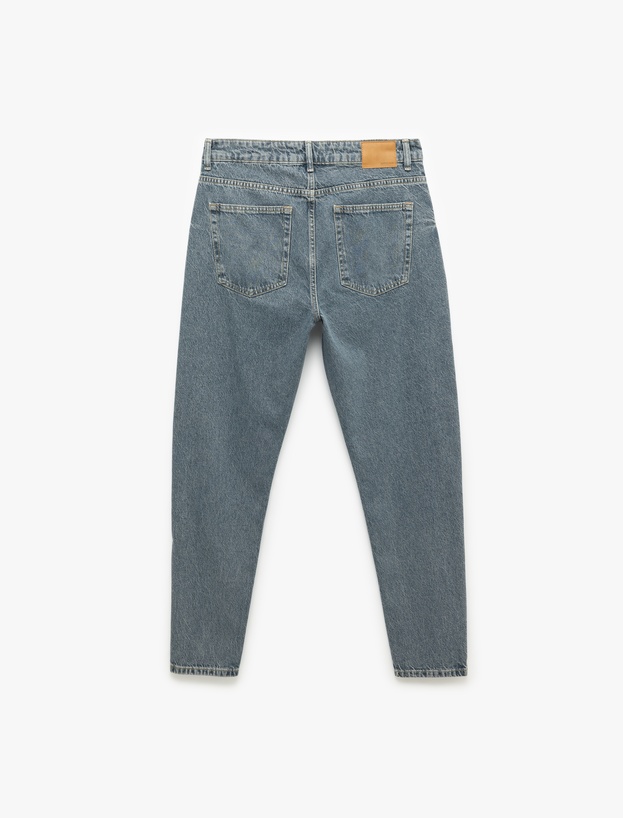 Normal Bel Pamuklu Tapered Fit Jean Pantolon - Joe Jean_4