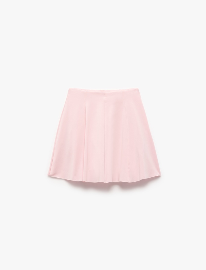  Pileli Mini Spor Şort Etek