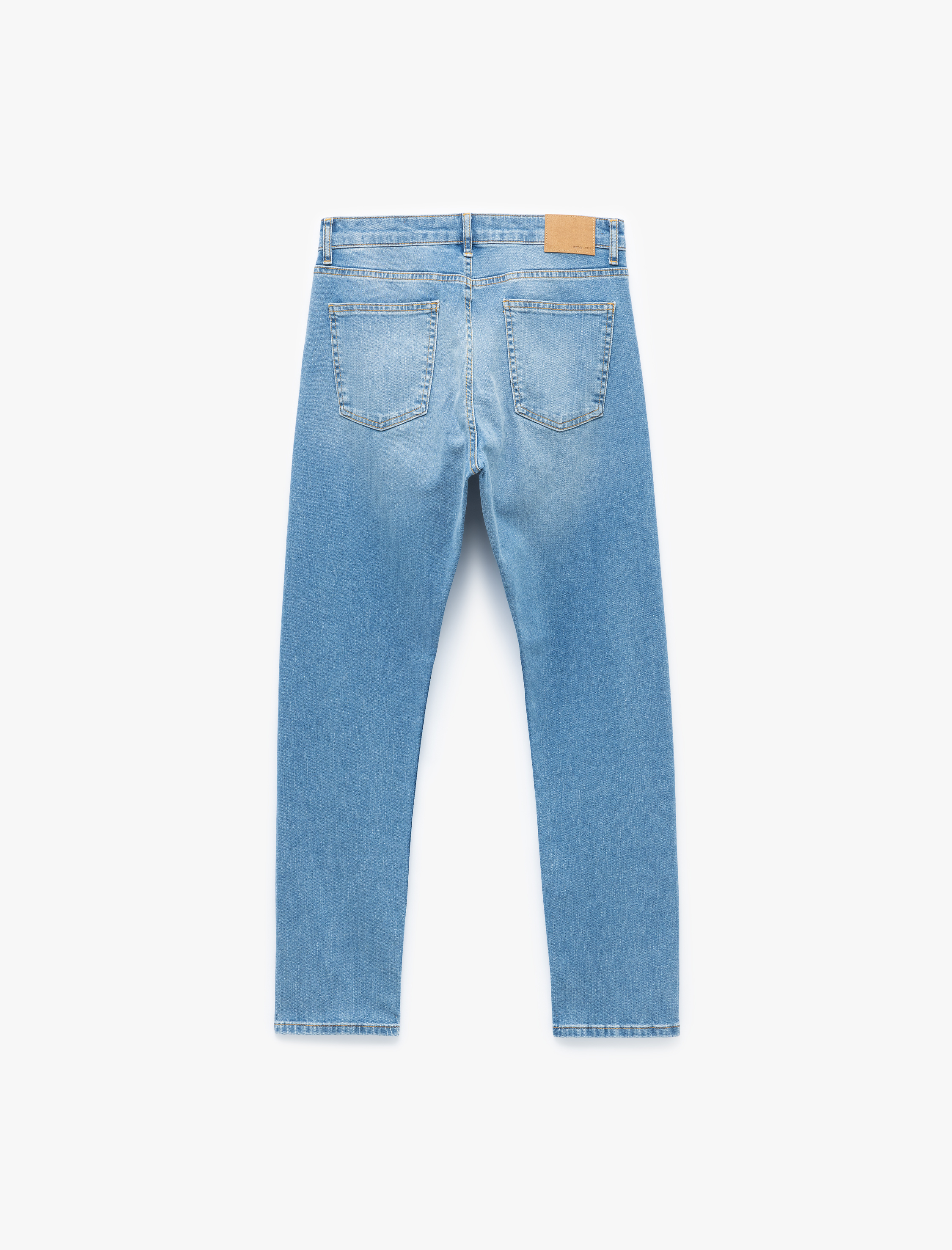   Normal Bel Cep Detaylı Slim Fit Jean Pantolon - Brad Jean