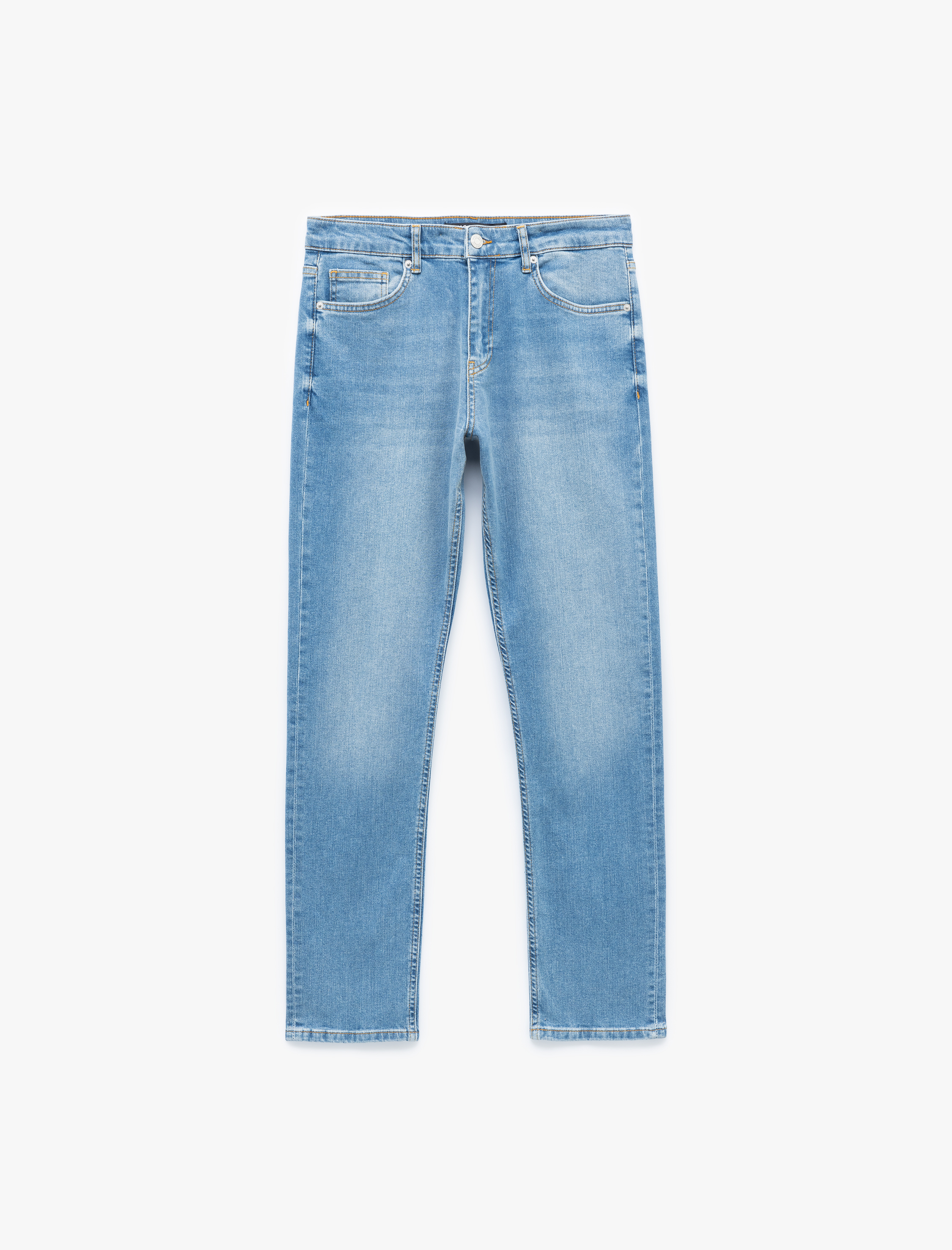   Normal Bel Cep Detaylı Slim Fit Jean Pantolon - Brad Jean