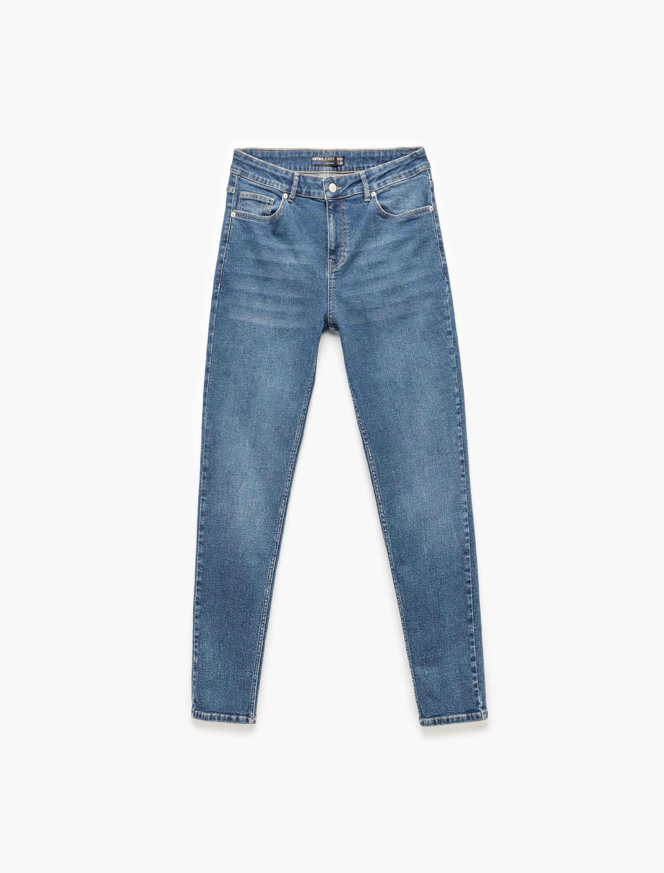   Pamuklu Normal Bel Skinny Fit Jean Pantolon - Michael Jean