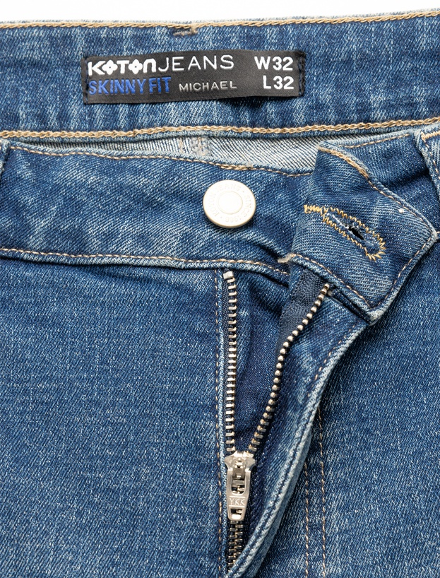 Pamuklu Normal Bel Skinny Fit Jean Pantolon - Michael Jean_6