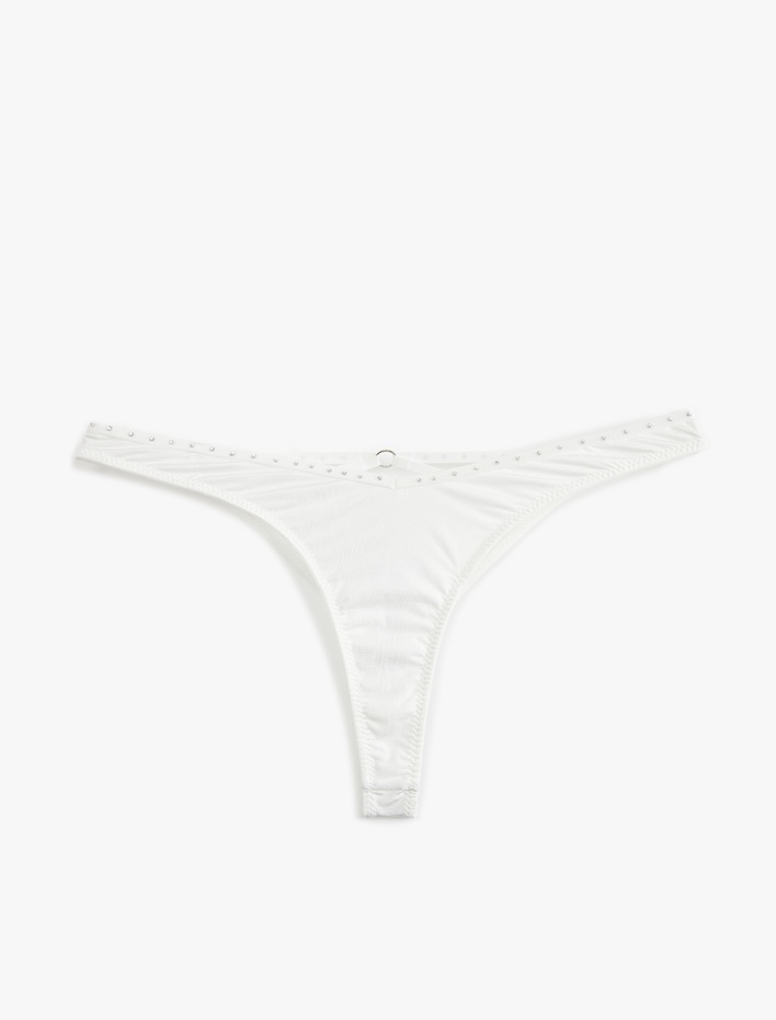  Bridal Arkası Pencere Detaylı Taş Detaylı String Külot