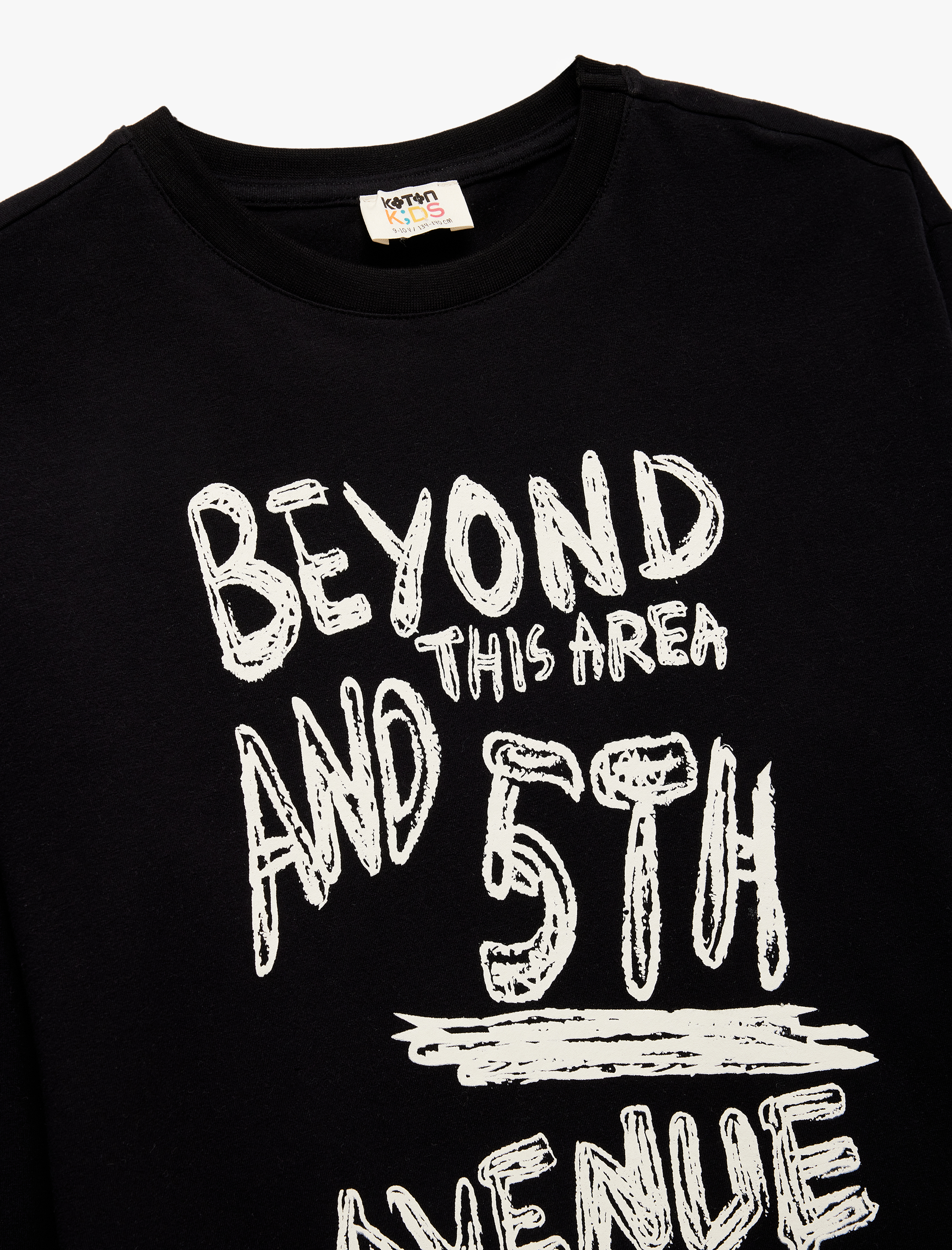  Erkek Çocuk Pamuklu Uzun Kollu Bisiklet Yaka Baskılı Tişört