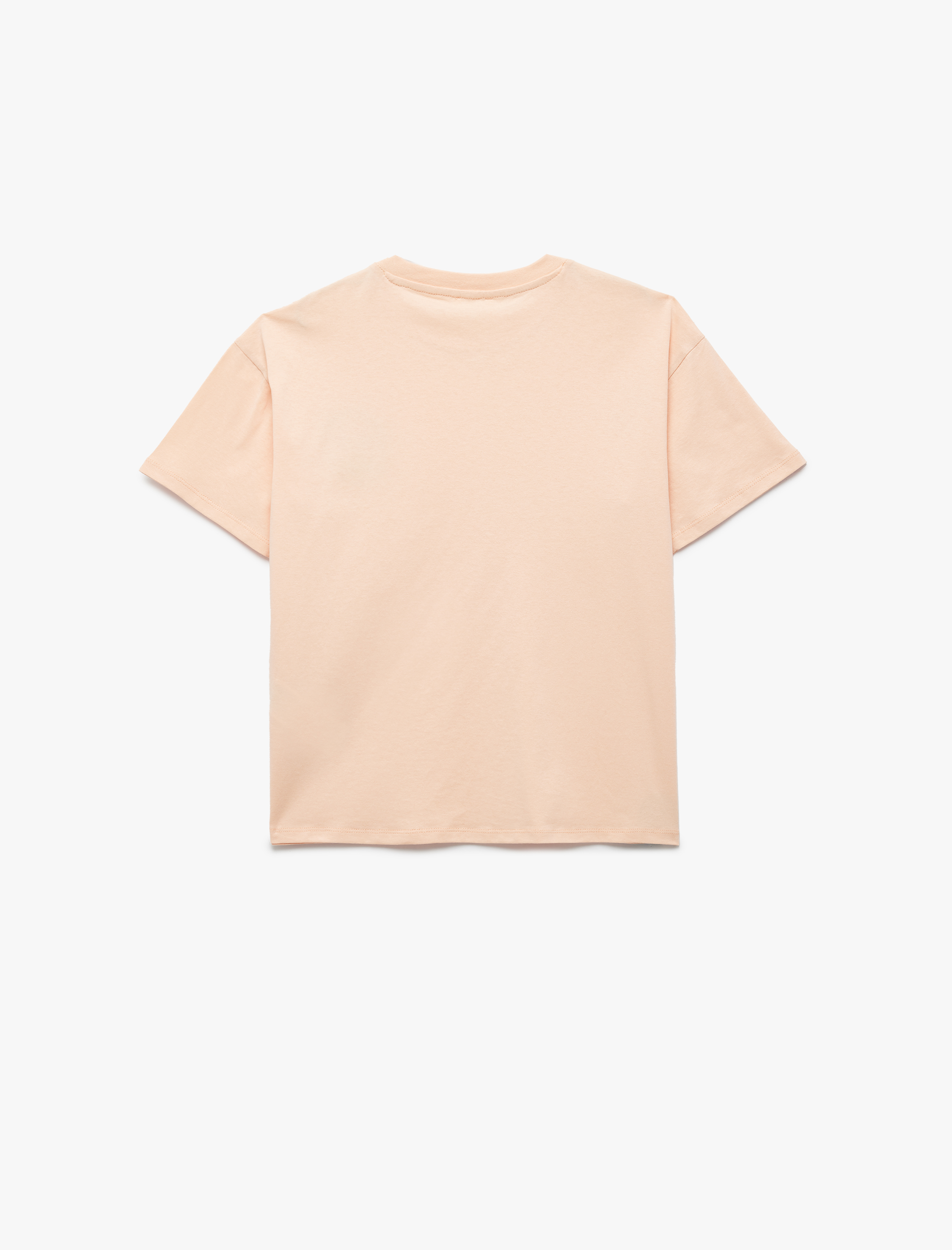  Erkek Çocuk Pamuklu Etiket Detaylı Kısa Kollu Bisiklet Yaka Baskılı Tişört