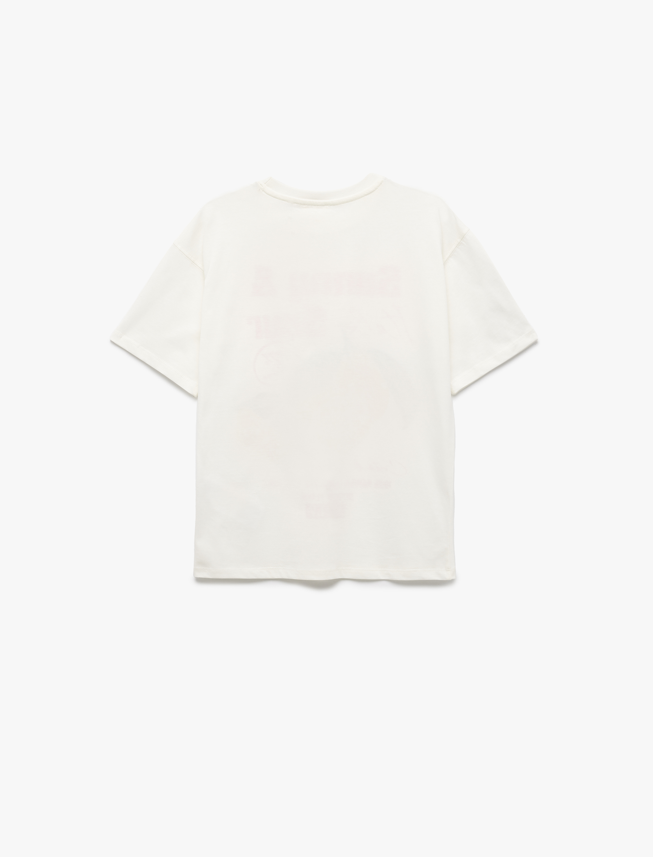  Kız Çocuk Pamuklu Bisiklet Yaka Kısa Kollu Limon Baskılı Tişört