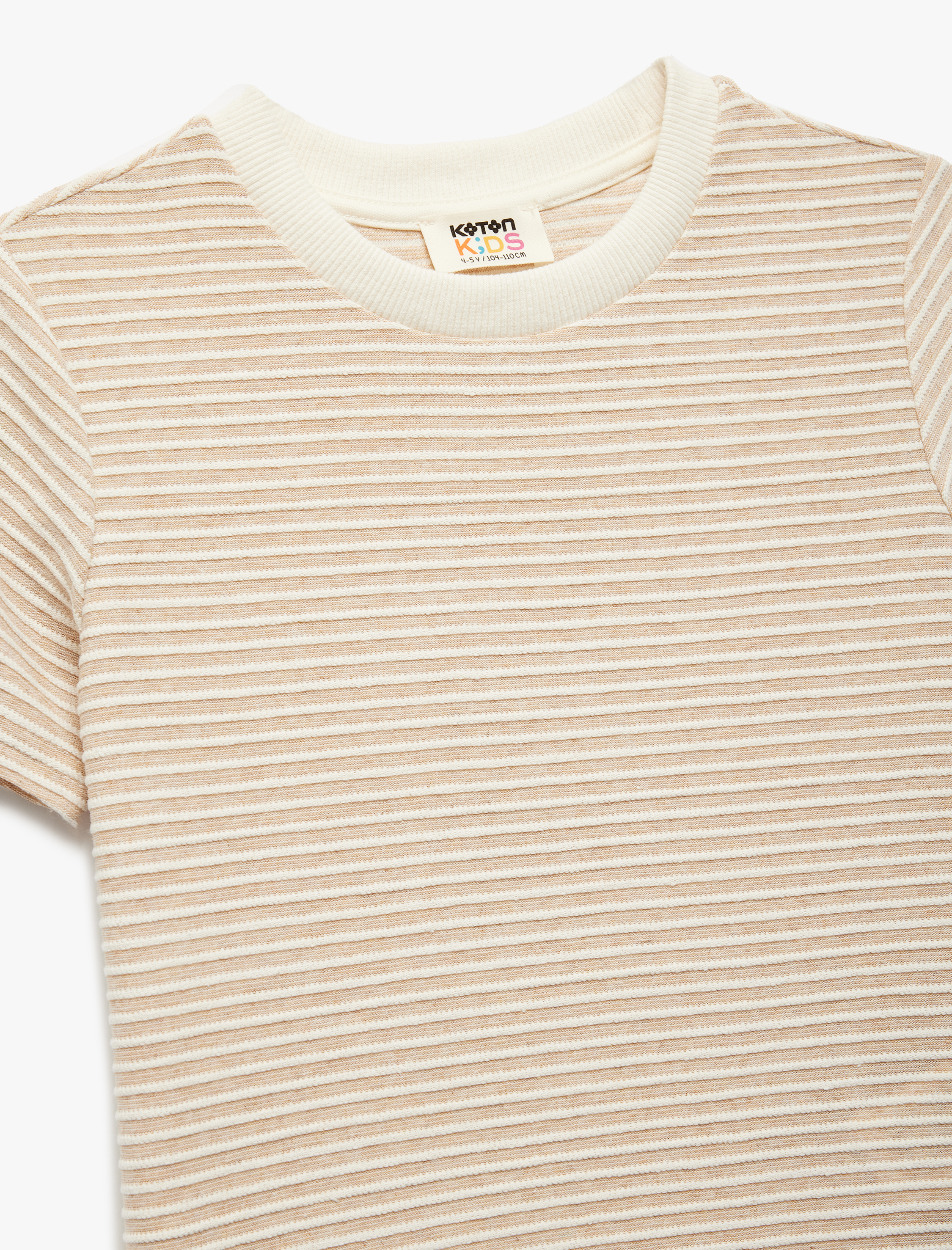  Erkek Çocuk Kısa Kollu Bisiklet Yaka Çizgili Tişört