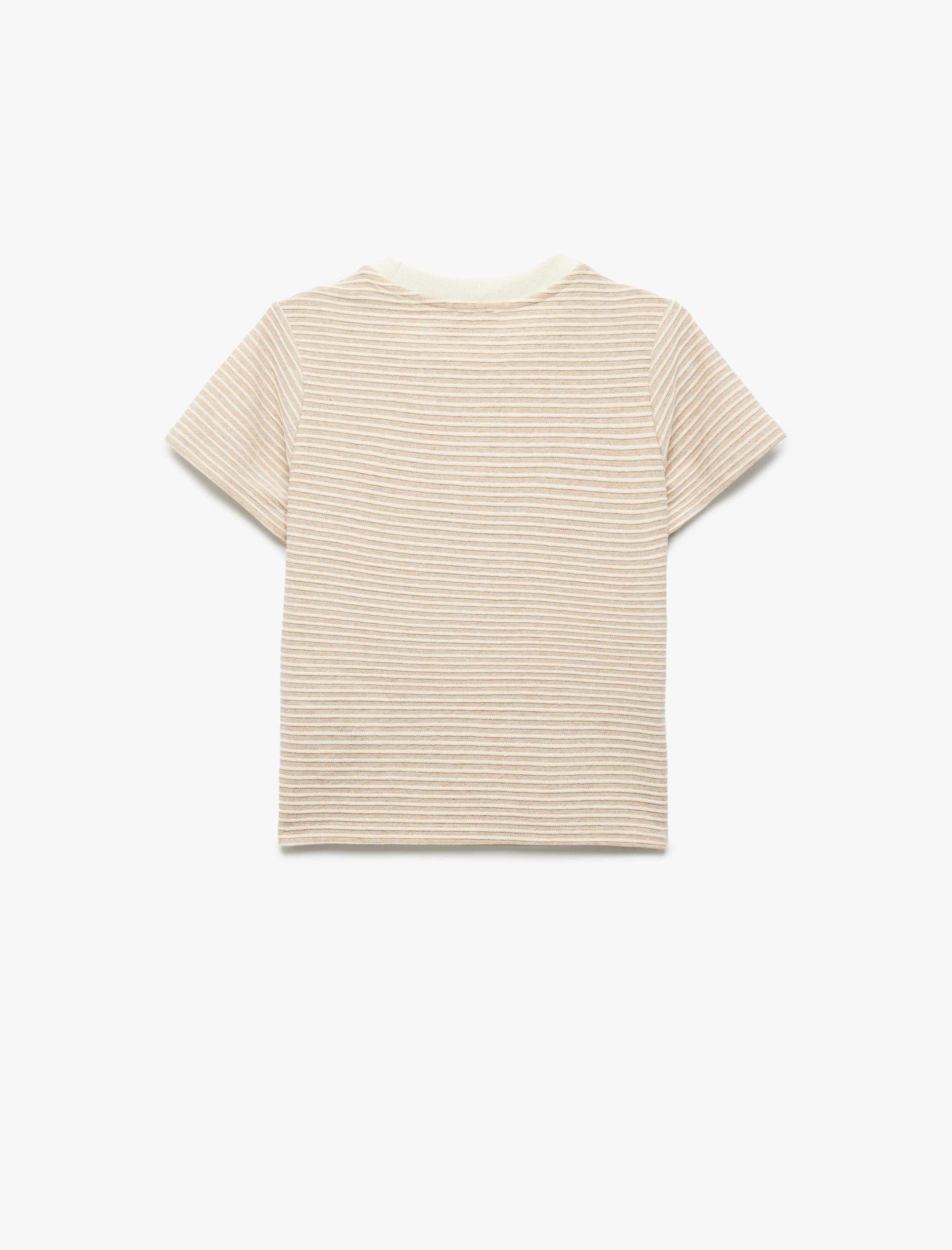  Erkek Çocuk Kısa Kollu Bisiklet Yaka Çizgili Tişört