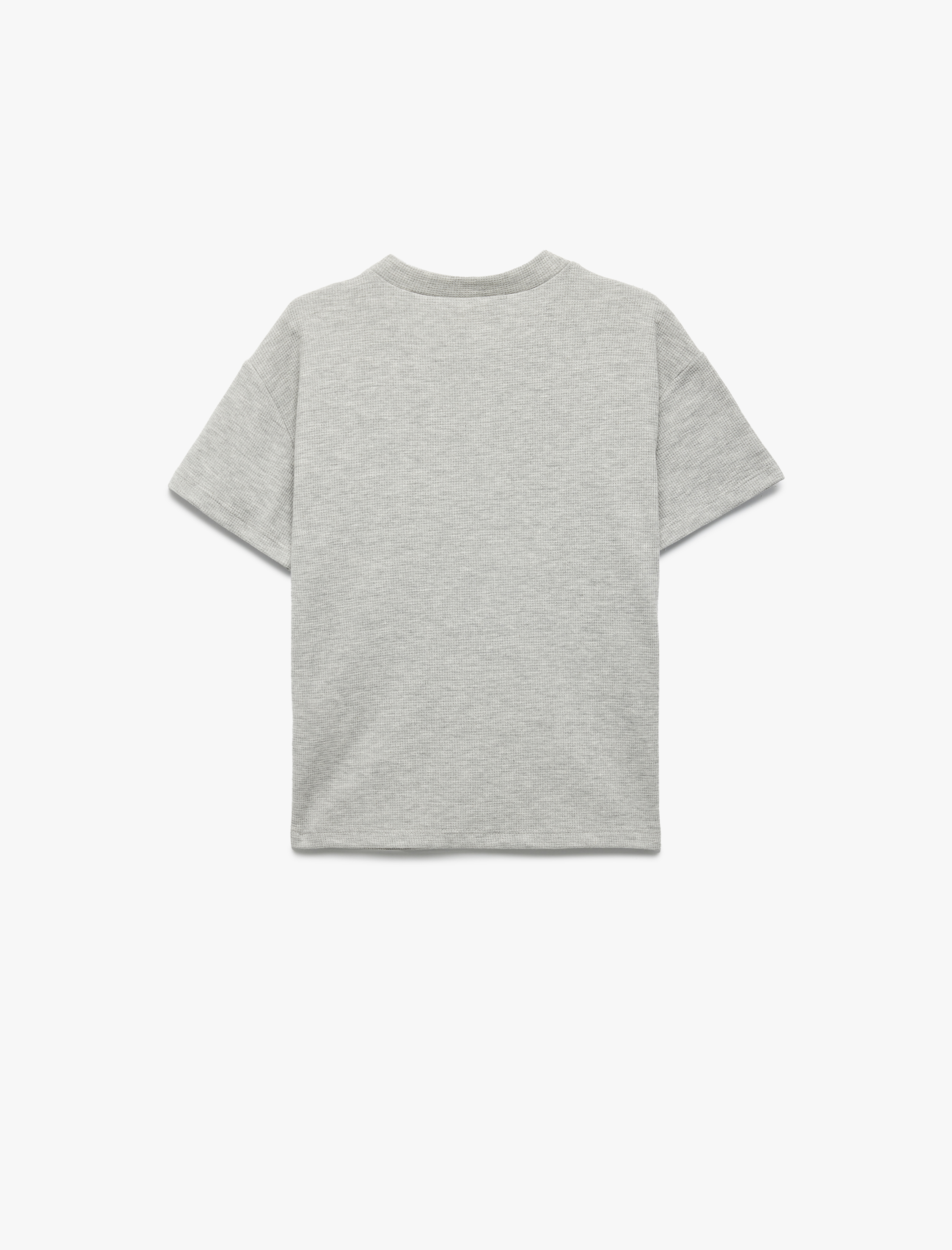  Erkek Çocuk Kısa Kollu Bisiklet Yaka Baskılı Tişört