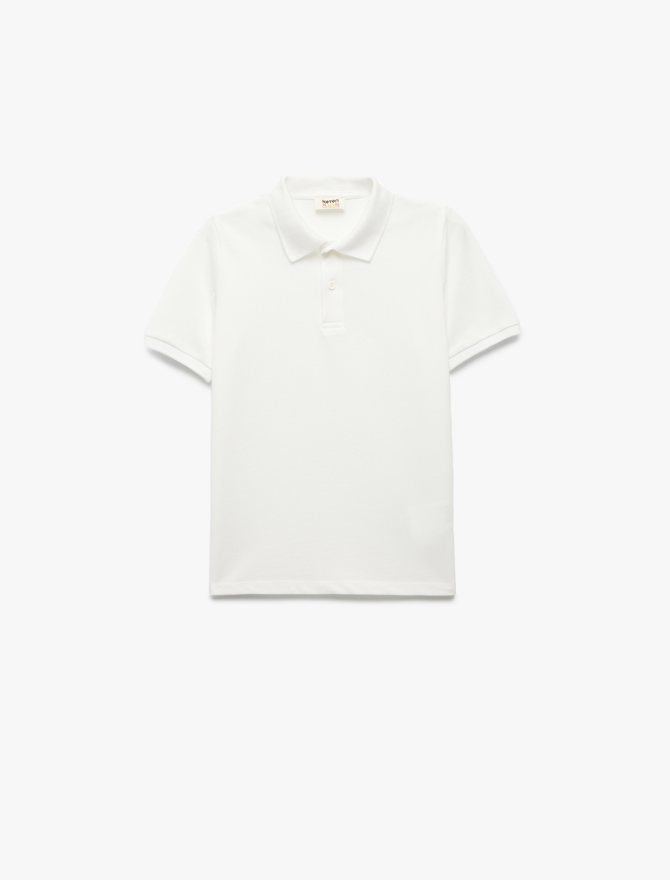  Erkek Çocuk Düğmeli Kısa Kollu Pamuklu Basic Polo Yaka Tişört