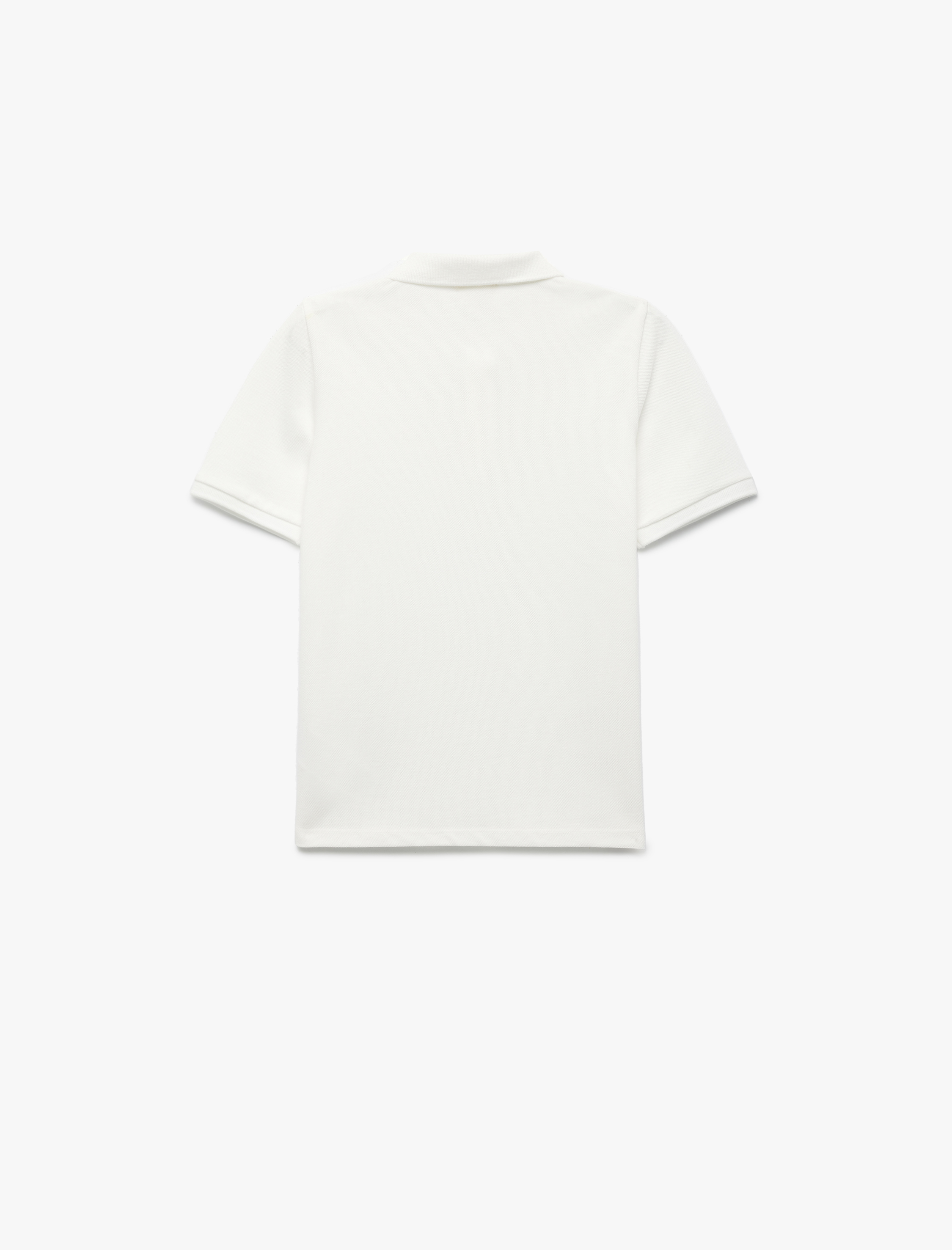 Erkek Çocuk Düğmeli Kısa Kollu Pamuklu Basic Polo Yaka Tişört