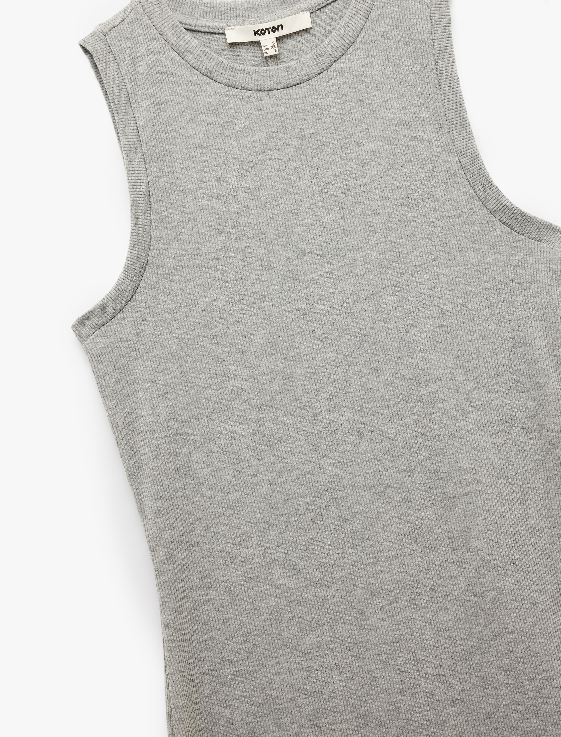   Bisiklet Yaka Kolsuz Slim Fit Midi Kalem Elbise