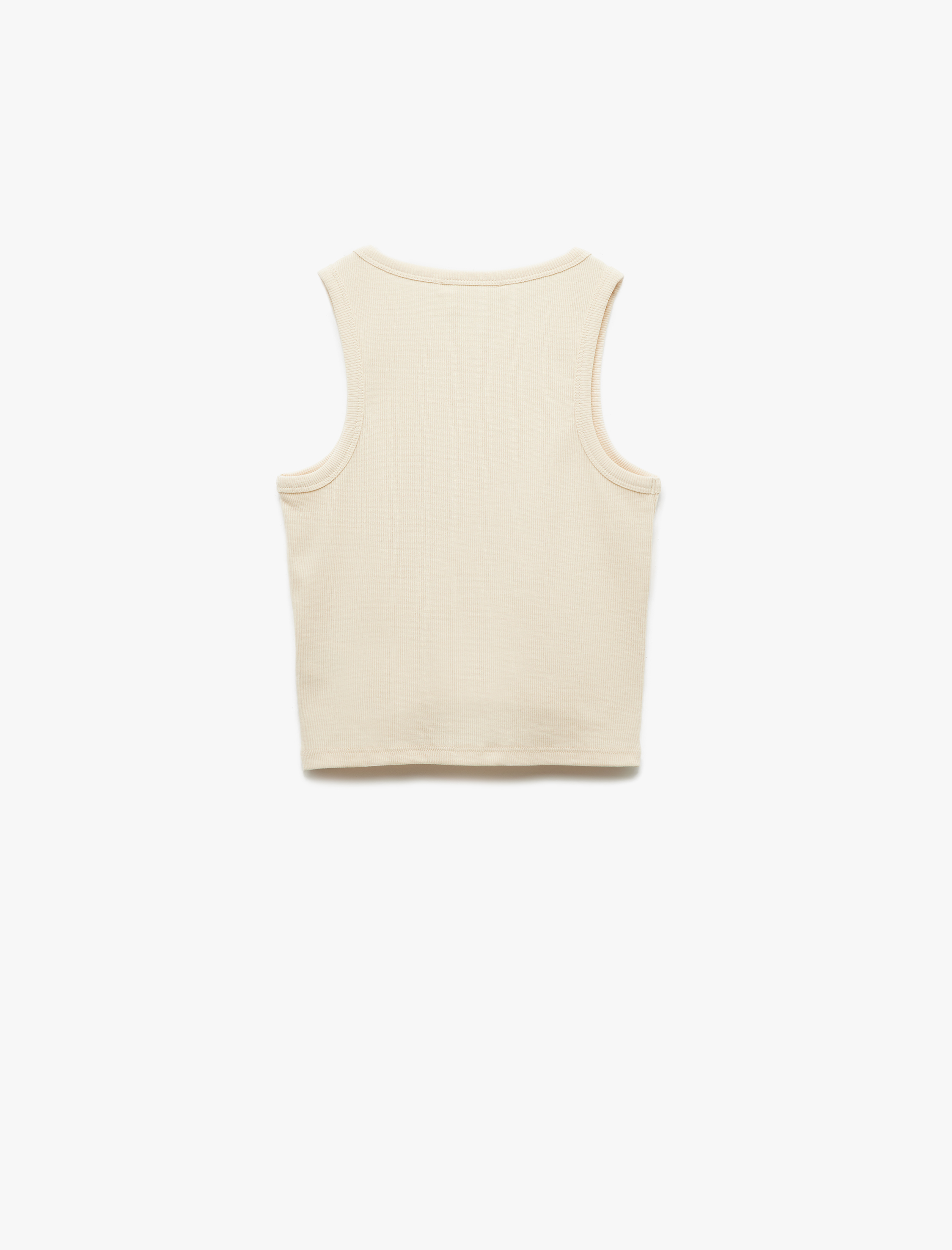   Bisiklet Yaka Kolsuz Slim Fit Basic Kadın Atlet