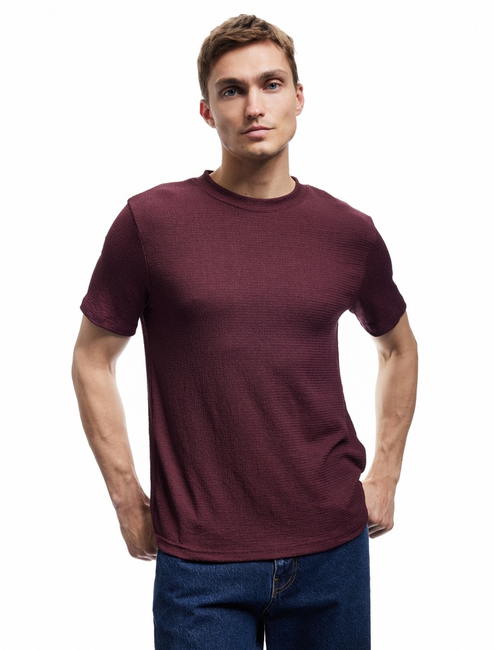  Bisiklet Yaka Regular Fit Kısa Kollu Basic Tişört