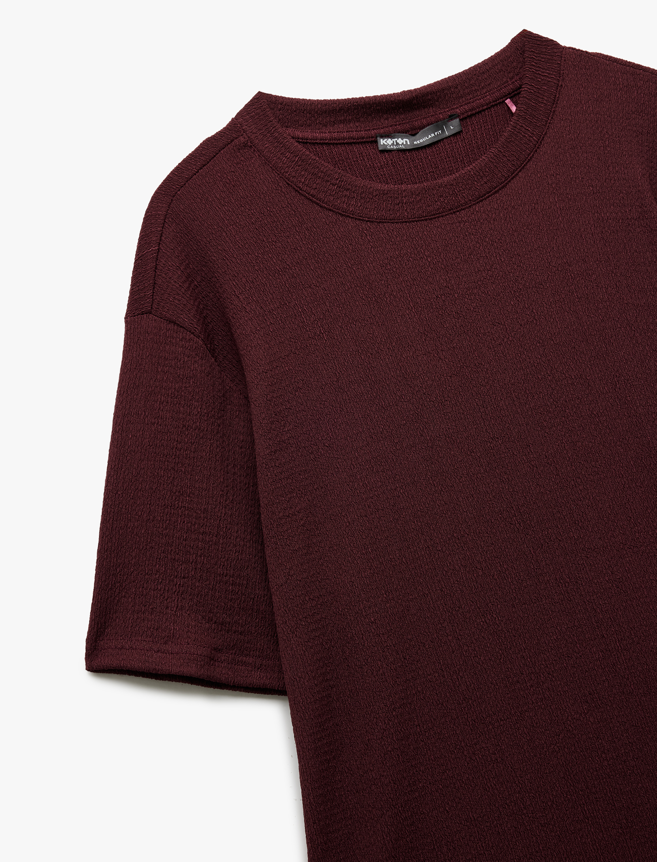   Bisiklet Yaka Regular Fit Kısa Kollu Basic Tişört