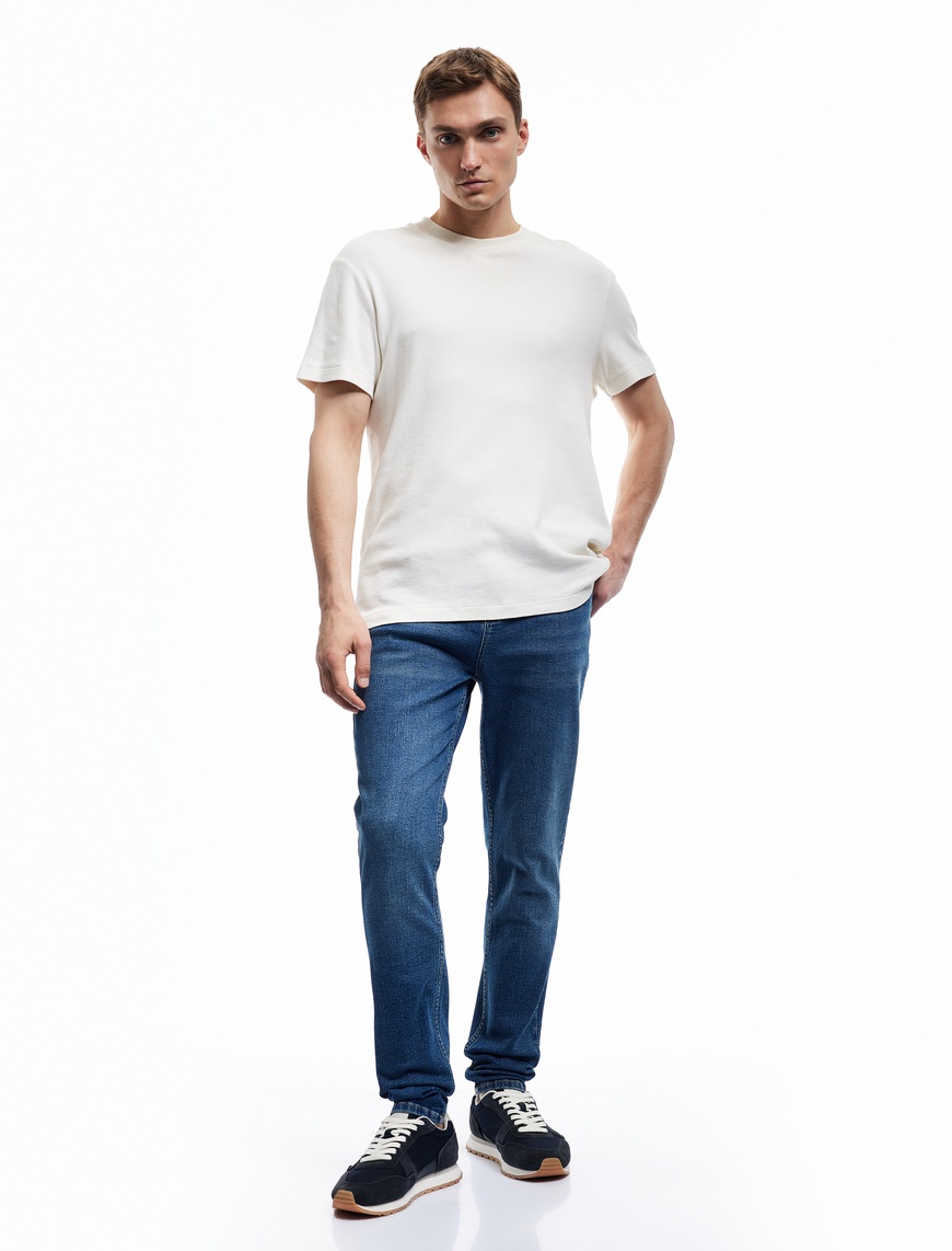   Pamuklu Normal Bel Skinny Fit Jean Pantolon - Michael Jean