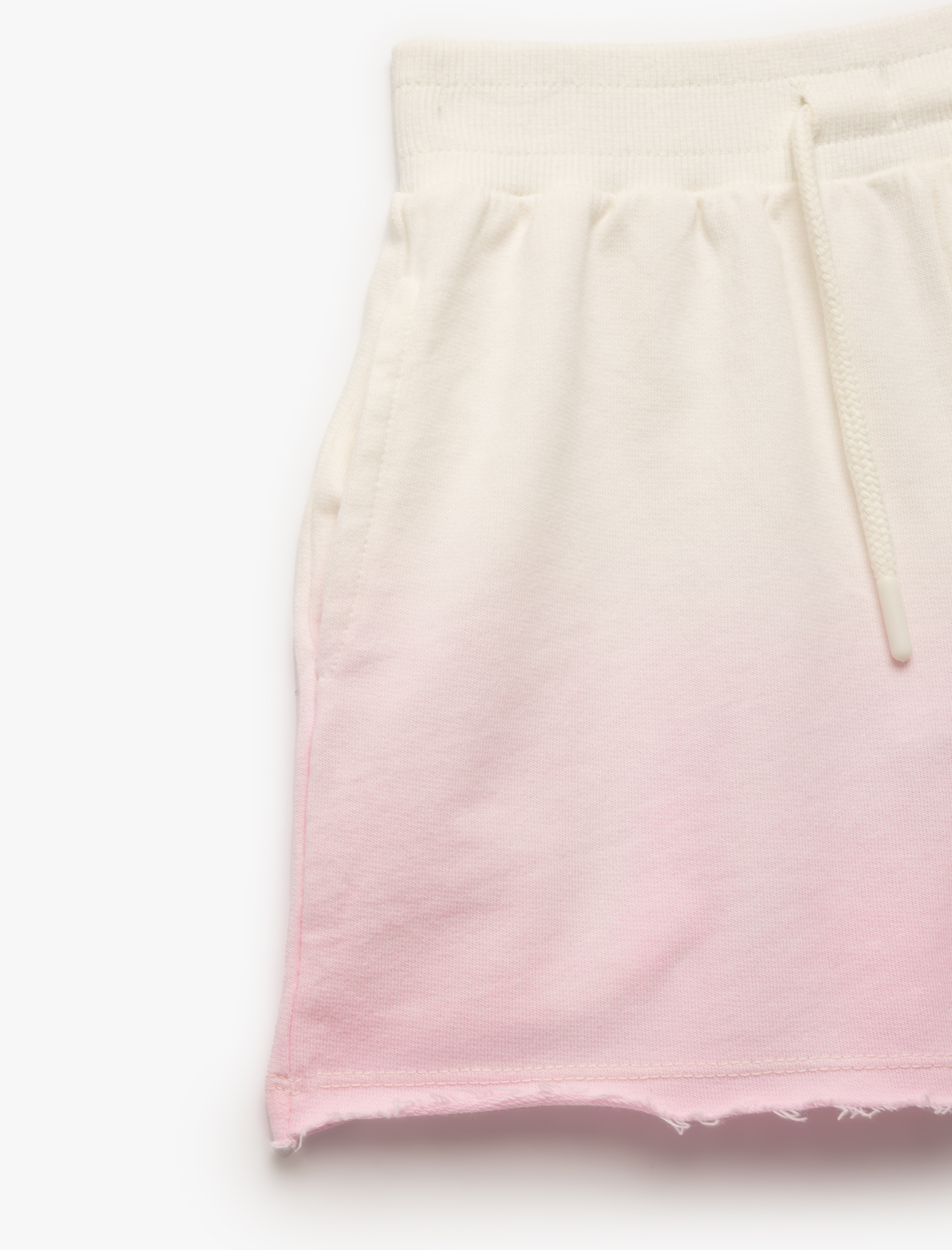  Kız Çocuk Pamuklu Beli Bağcıklı Cepli Desenli Mini Şort