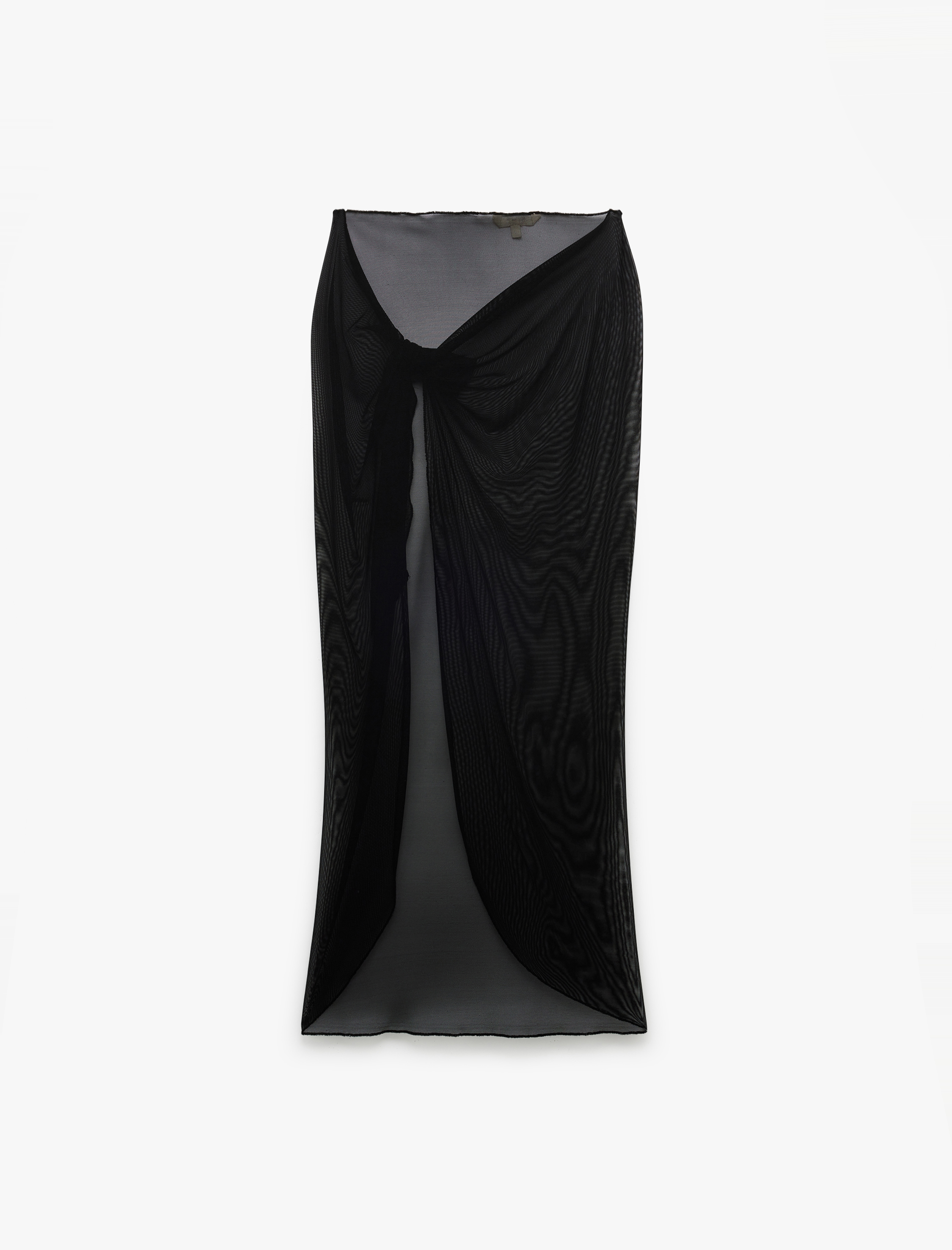   Bağlama Detaylı Midi Asimetrik Tül Pareo Etek