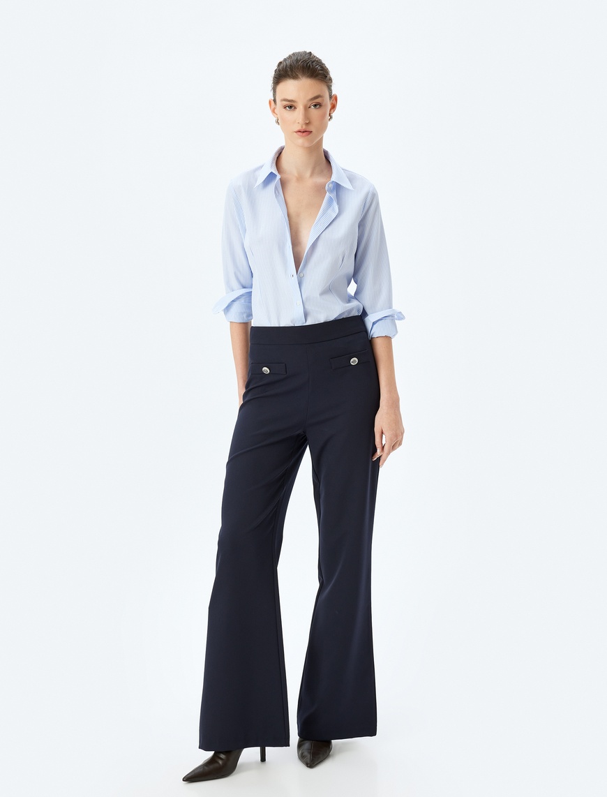  Klasik Yaka Uzun Kollu Slim Fit Gömlek