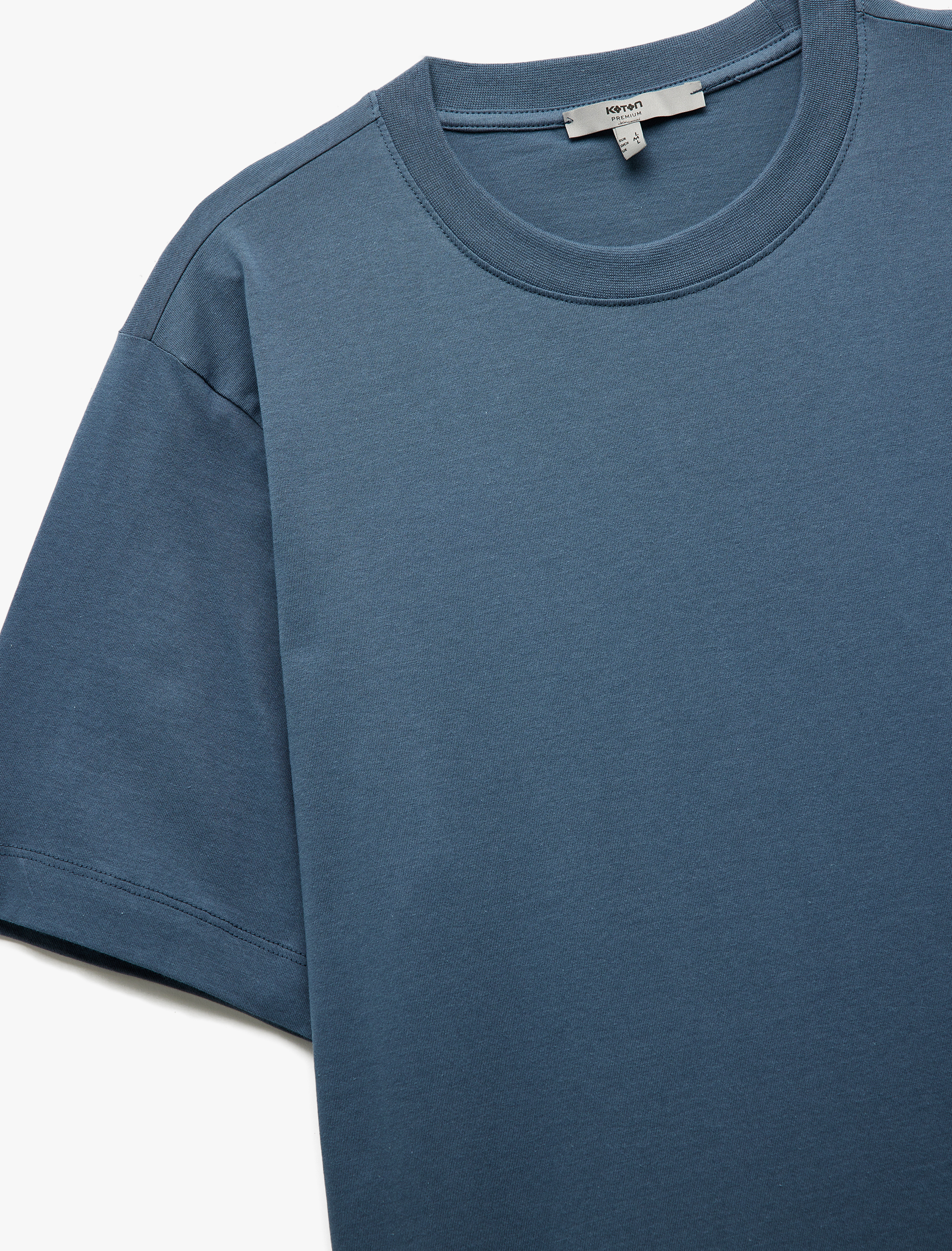   Bisiklet Yaka Pamuklu Regular Fit Kısa Kollu Basic Tişört