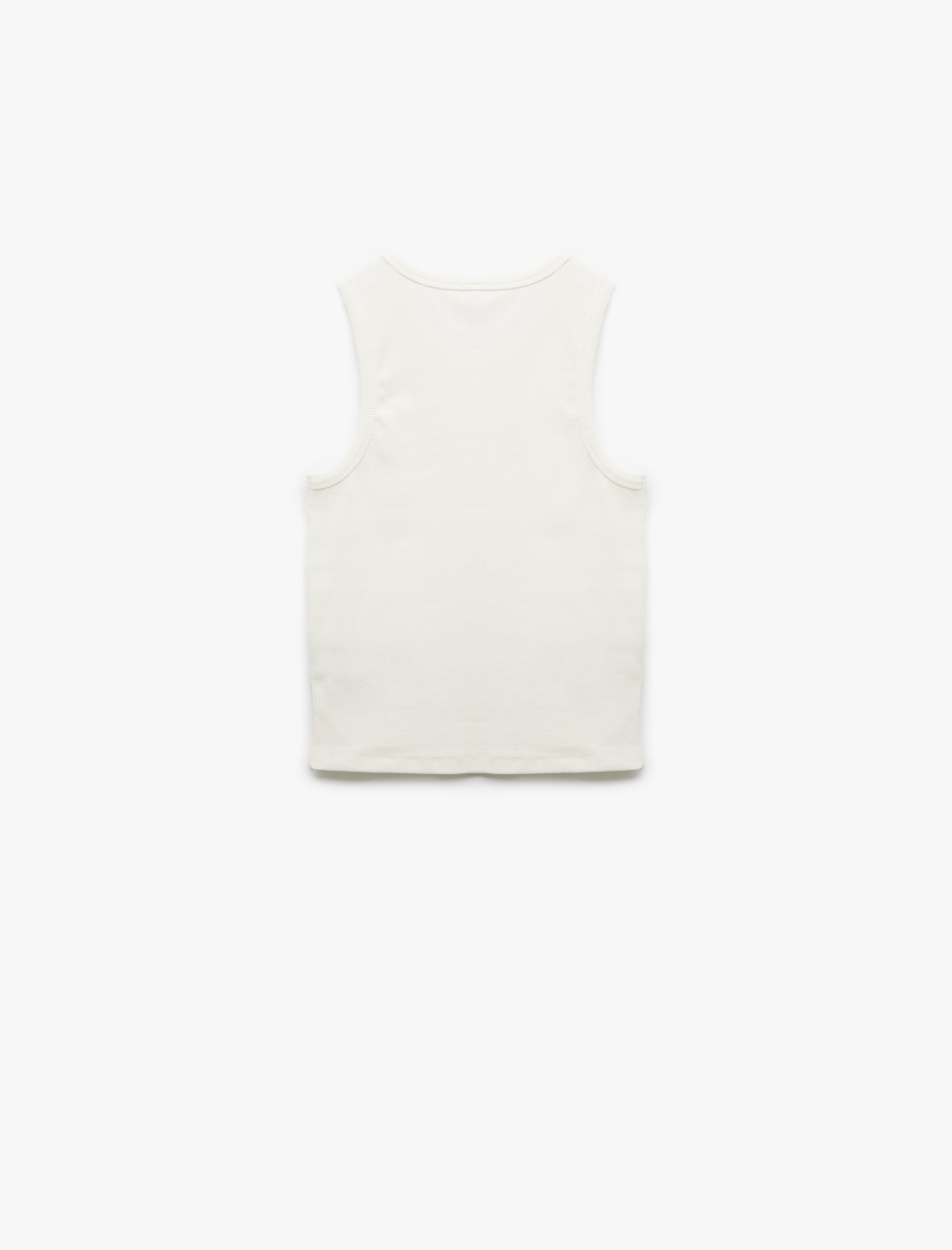   Bisiklet Yaka Kolsuz Slim Fit Basic Kadın Atlet