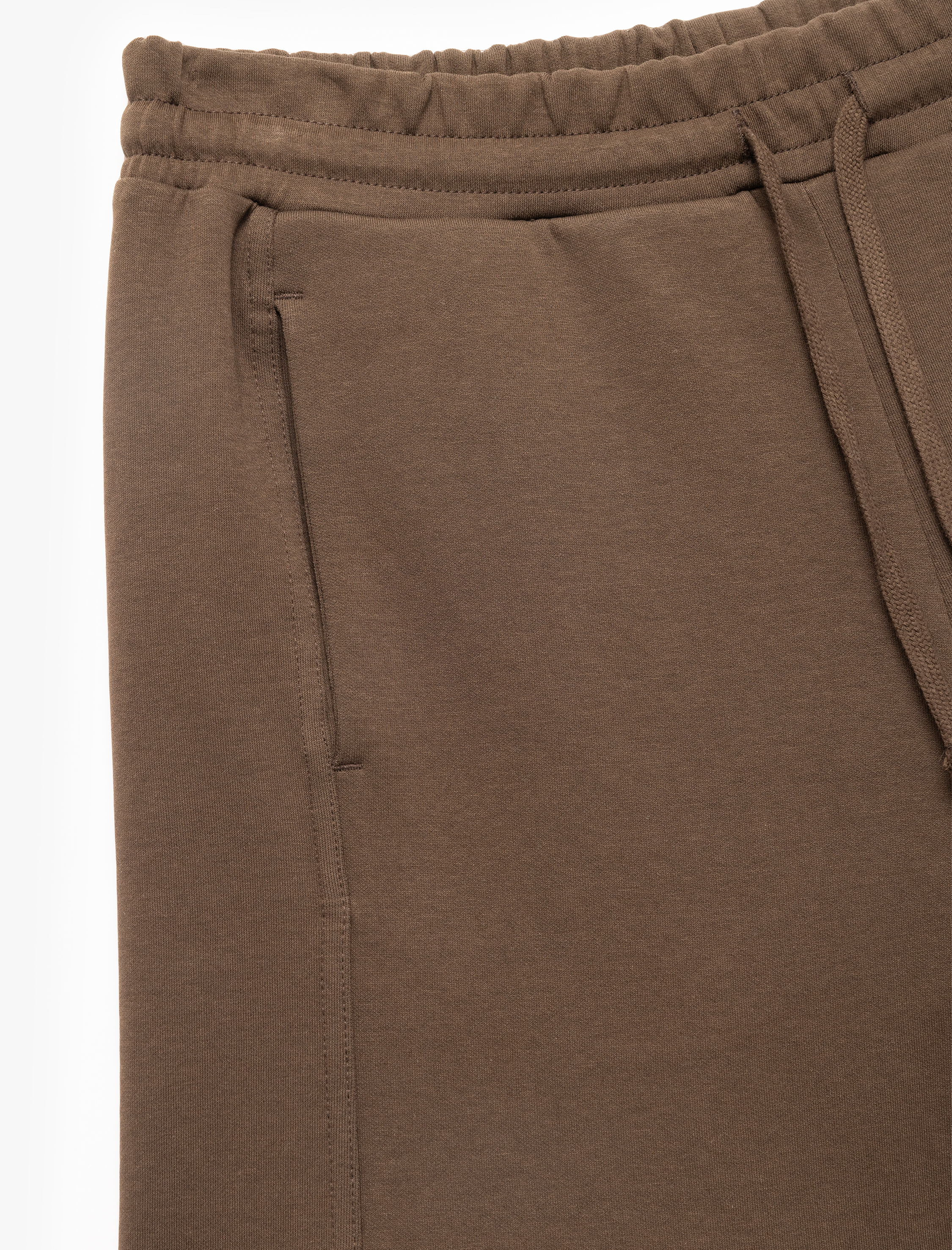   Dikiş Detaylı Cepli Pamuklu Beli Bağcıklı Kısa Şort