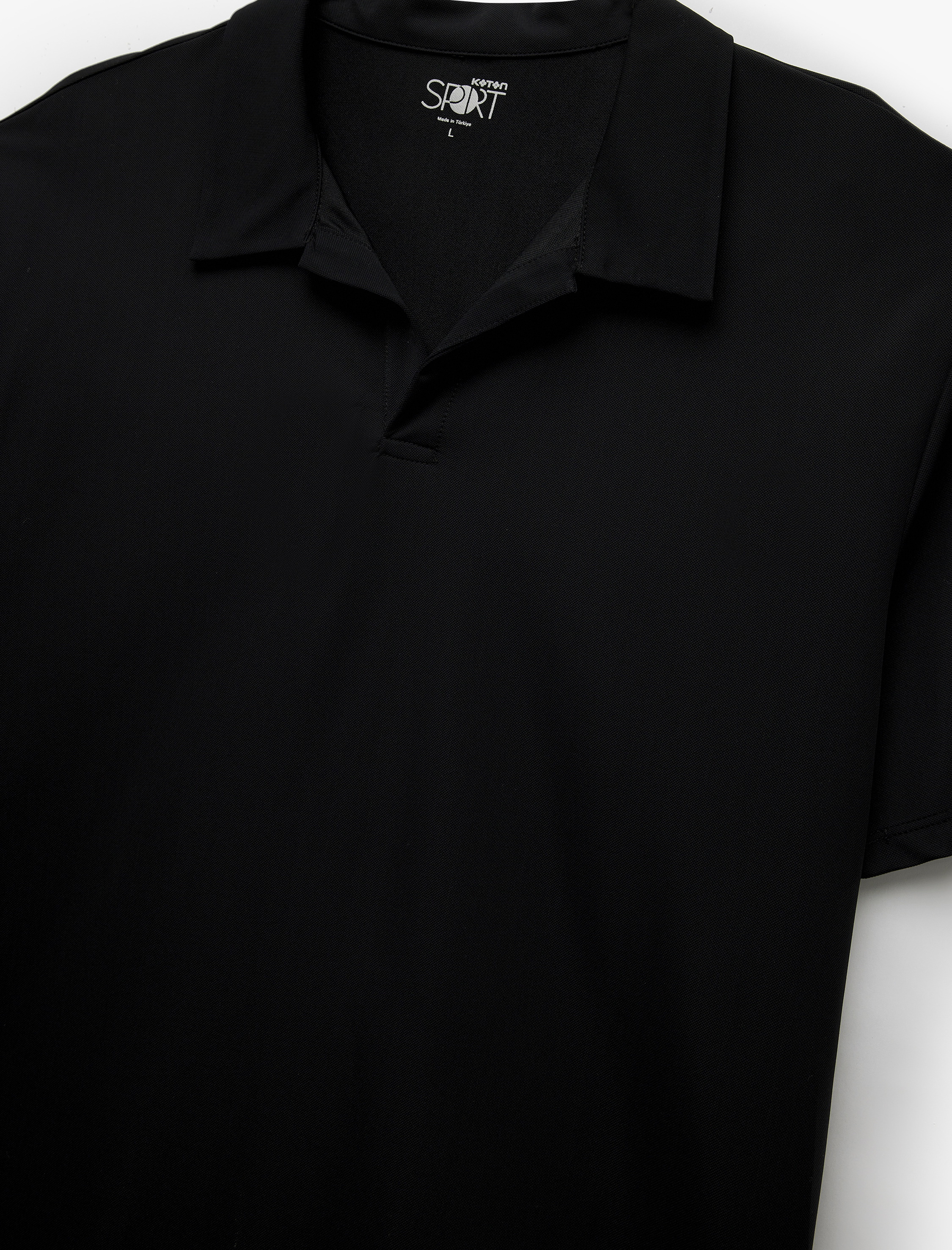   Kısa Kollu Polo Yaka Pike Kumaş Oversize Spor Tişört