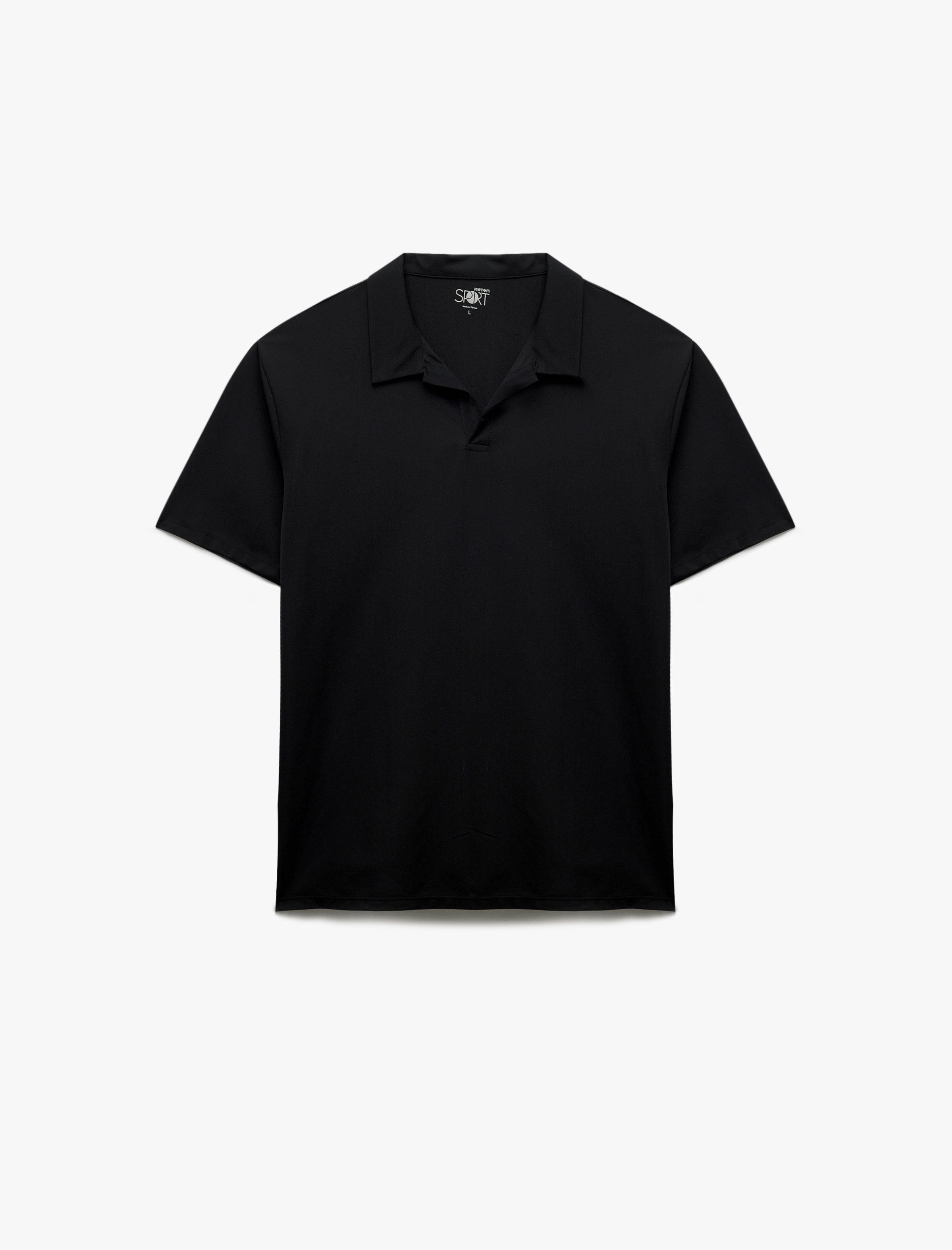   Kısa Kollu Polo Yaka Pike Kumaş Oversize Spor Tişört