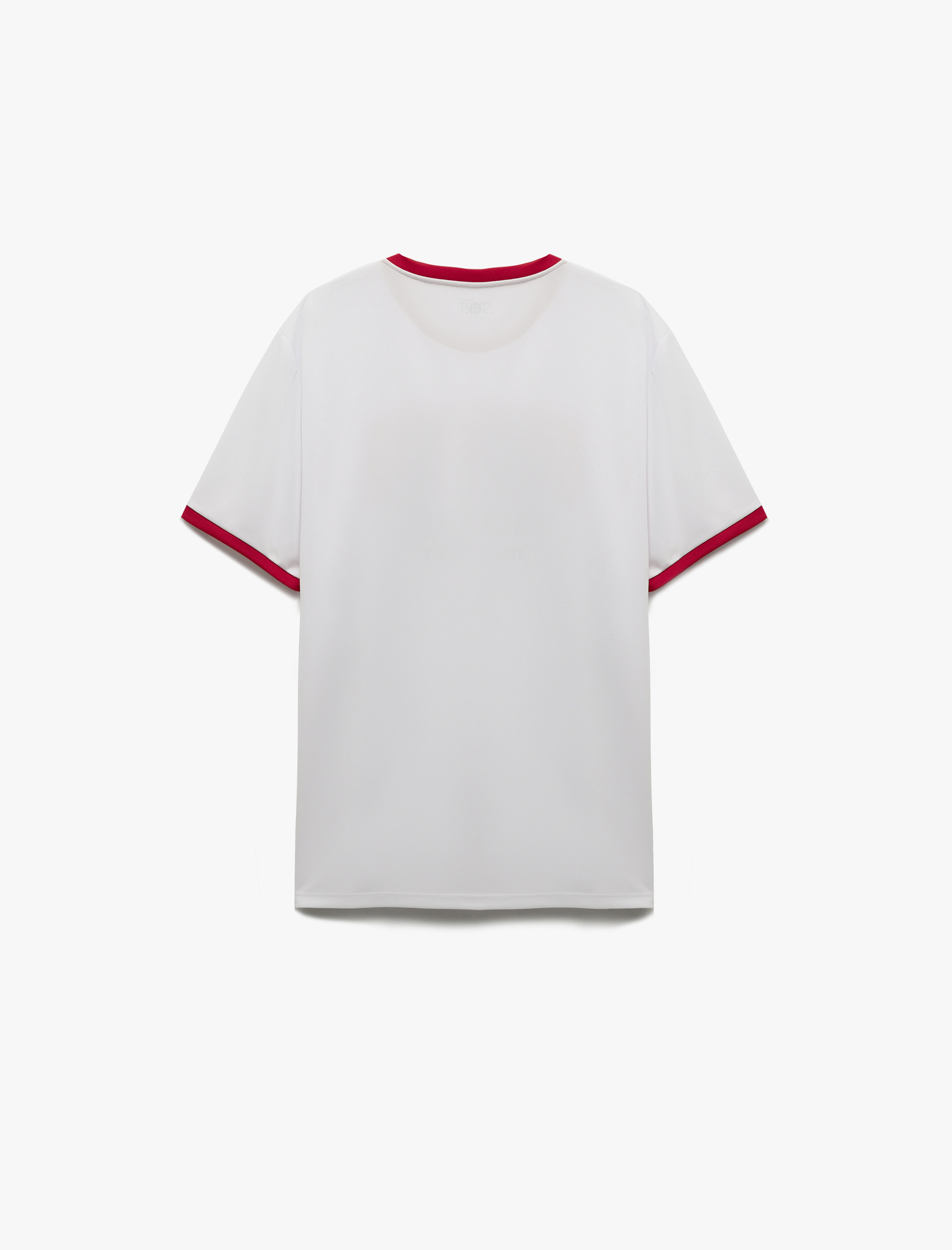   Kısa Kollu Bisiklet Yaka Regular Fit Biyeli Baskılı Spor Tişört