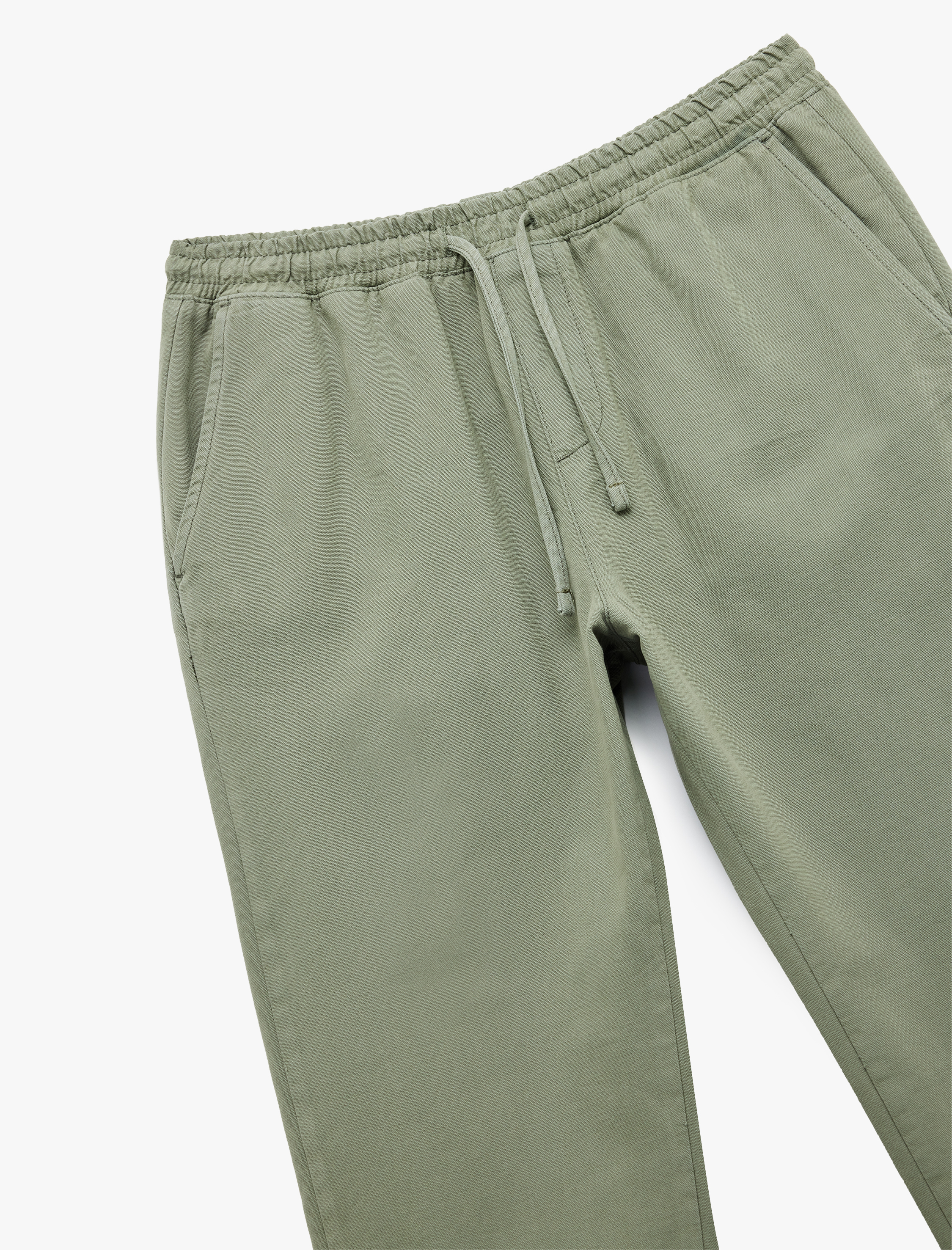   Beli Bağcıklı Pamuklu Cep Detaylı Kanvas Chino Pantolon