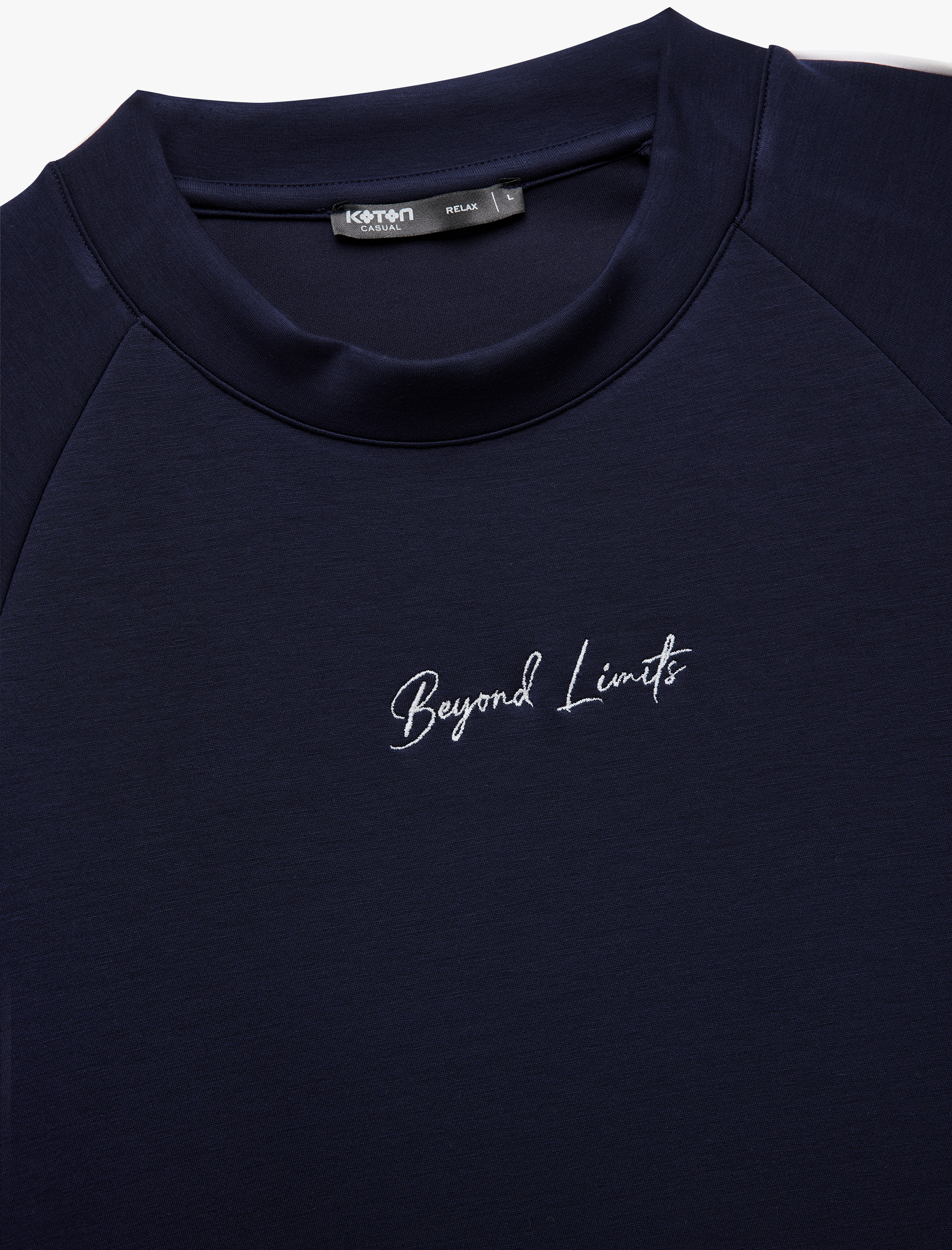   Viskon Karışımlı Kısa Kollu İşlemeli Bisiklet Yaka Oversize Tişört