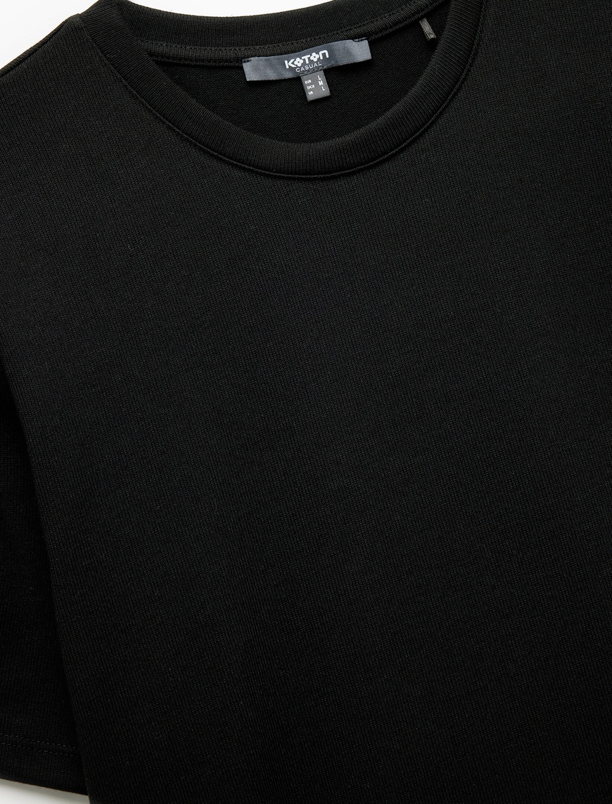   Kısa Kollu Bisiklet Yaka Basic Slim Fit Tişört