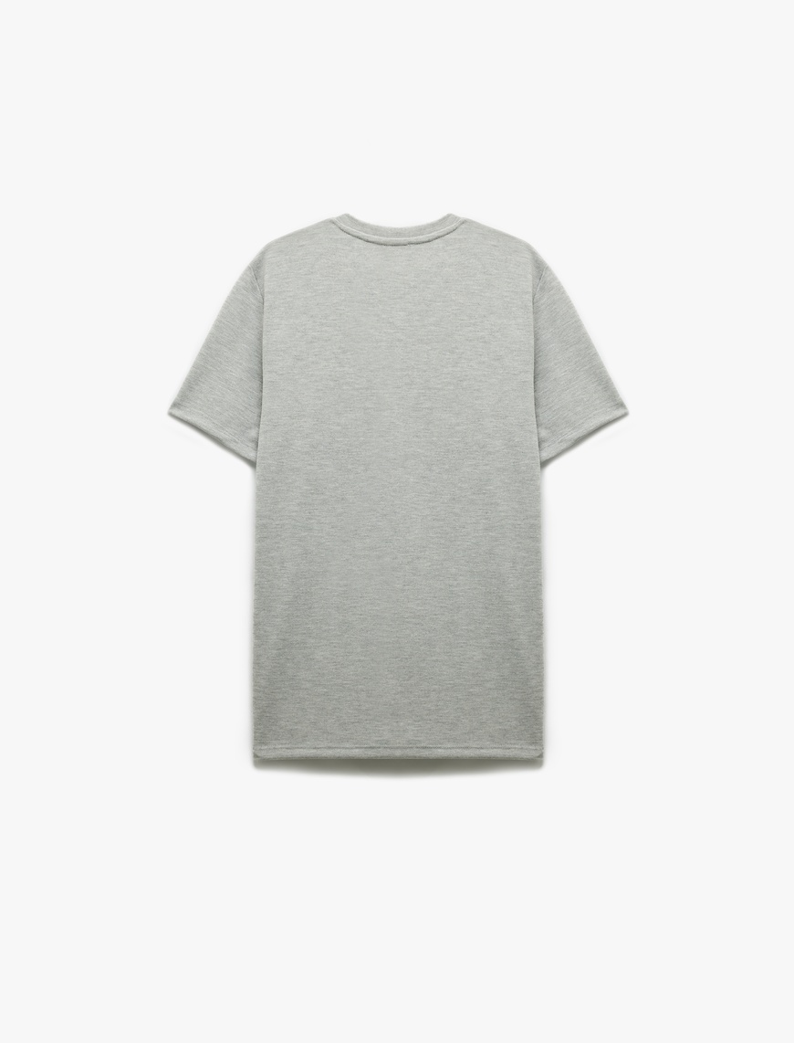   Kısa Kollu Bisiklet Yaka Basic Slim Fit Tişört