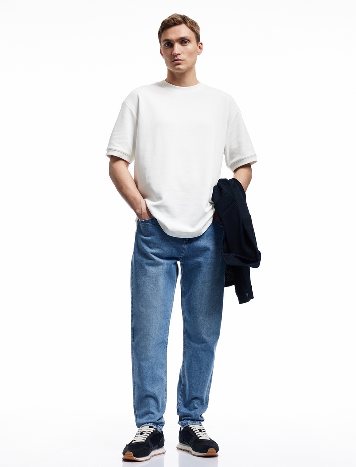  Pamuklu Normal Bel Tapered Fit Jean Pantolon - Joe Jean