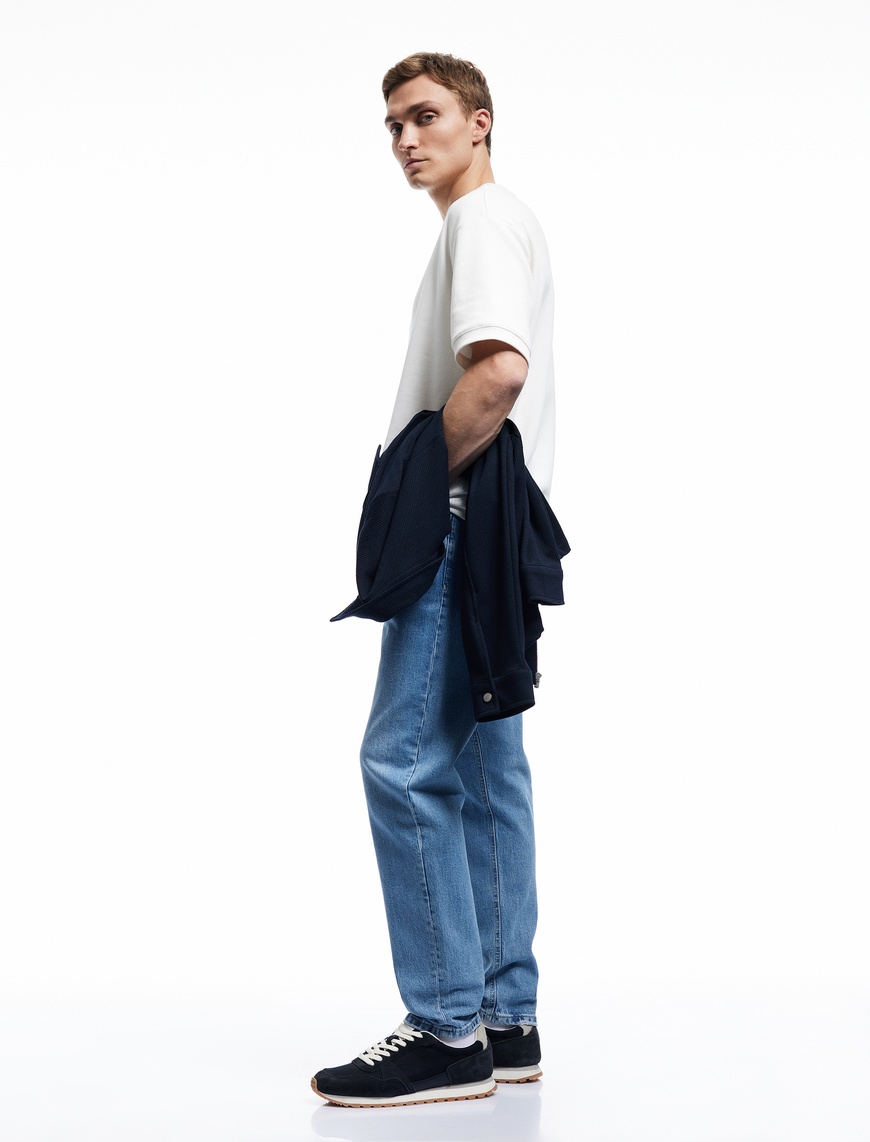   Pamuklu Normal Bel Tapered Fit Jean Pantolon - Joe Jean