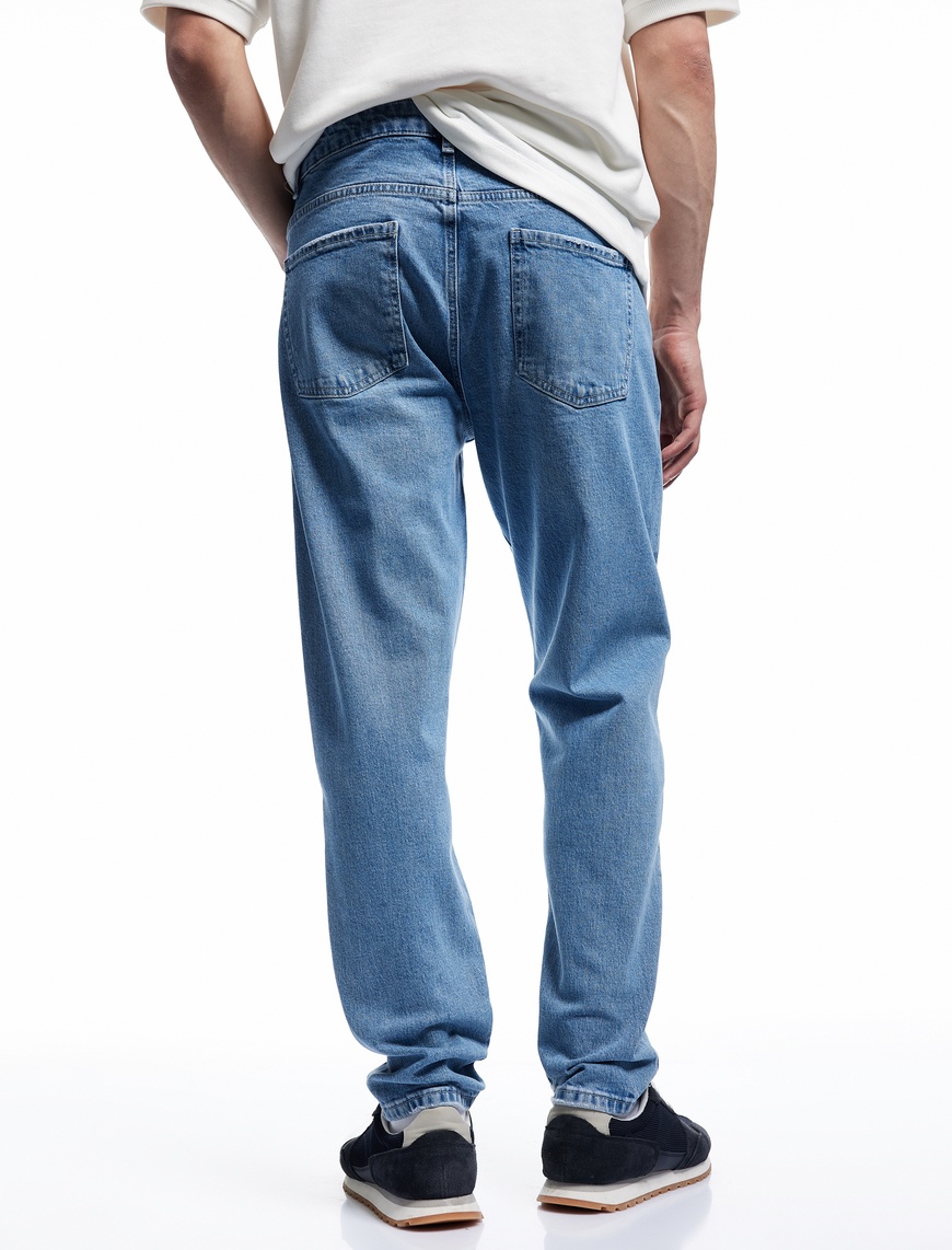  Pamuklu Normal Bel Tapered Fit Jean Pantolon - Joe Jean