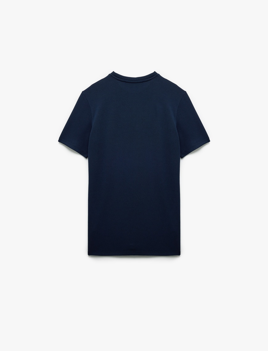   Kısa Kollu Bisiklet Yaka Basic Slim Fit Tişört