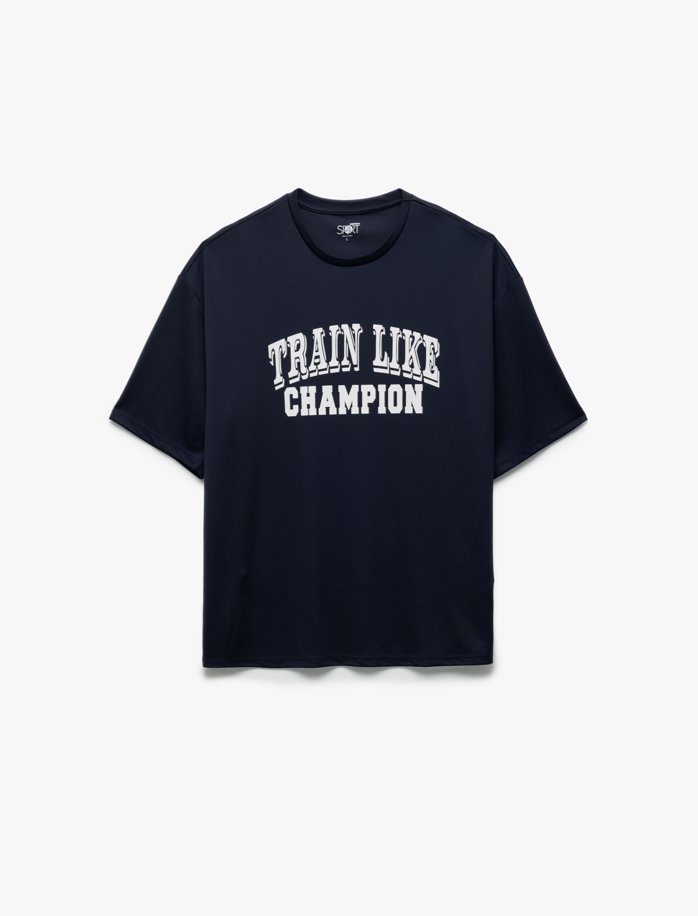   Bisiklet Yaka Yarım Kol Baskılı Oversize Spor Tişört