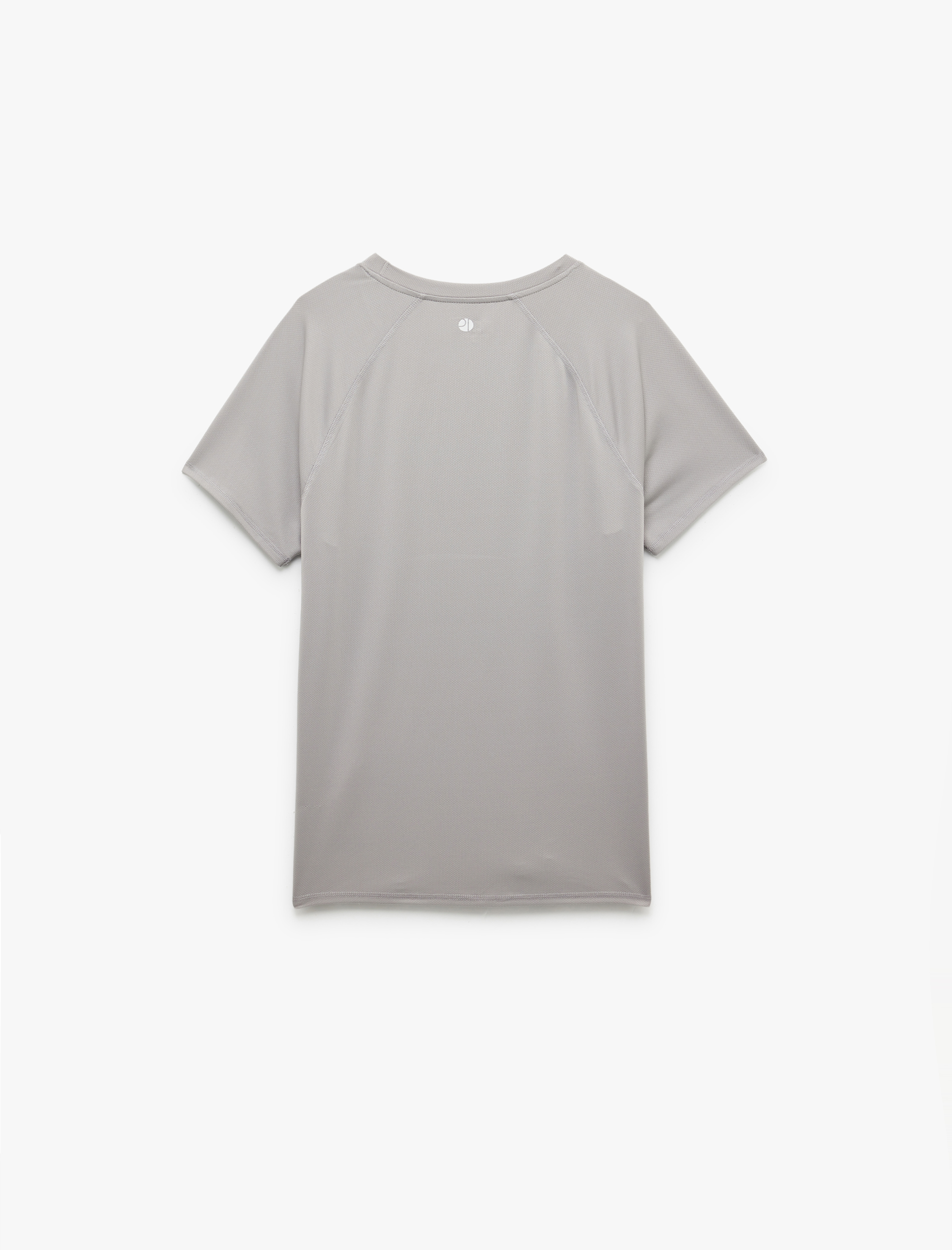   Kısa Kollu Bisiklet Yaka Dikiş Detaylı Oversize Spor Tişört