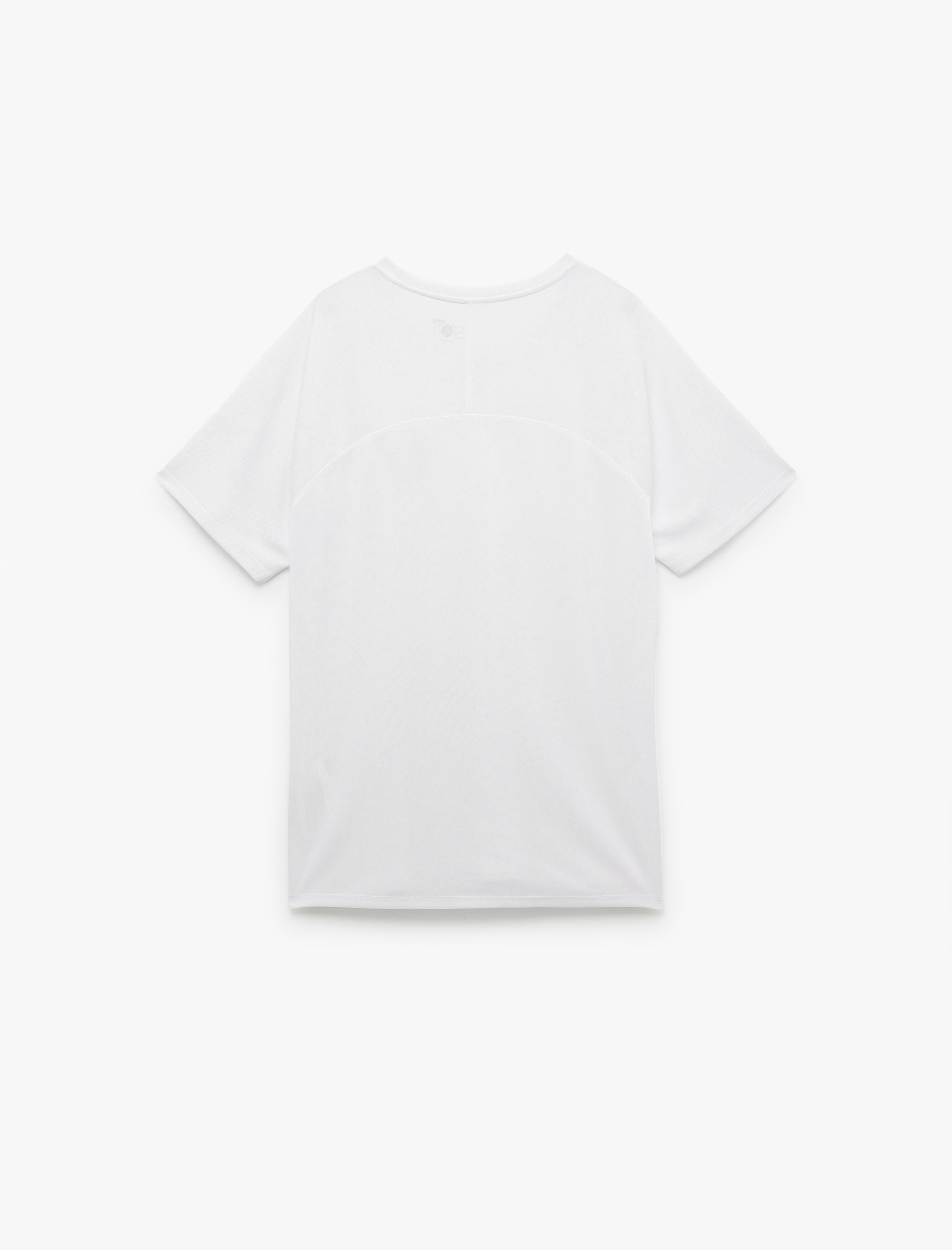   Kısa Kollu Regular Fit Dikiş Detaylı Bisiklet Yaka Baskılı Spor Tişört