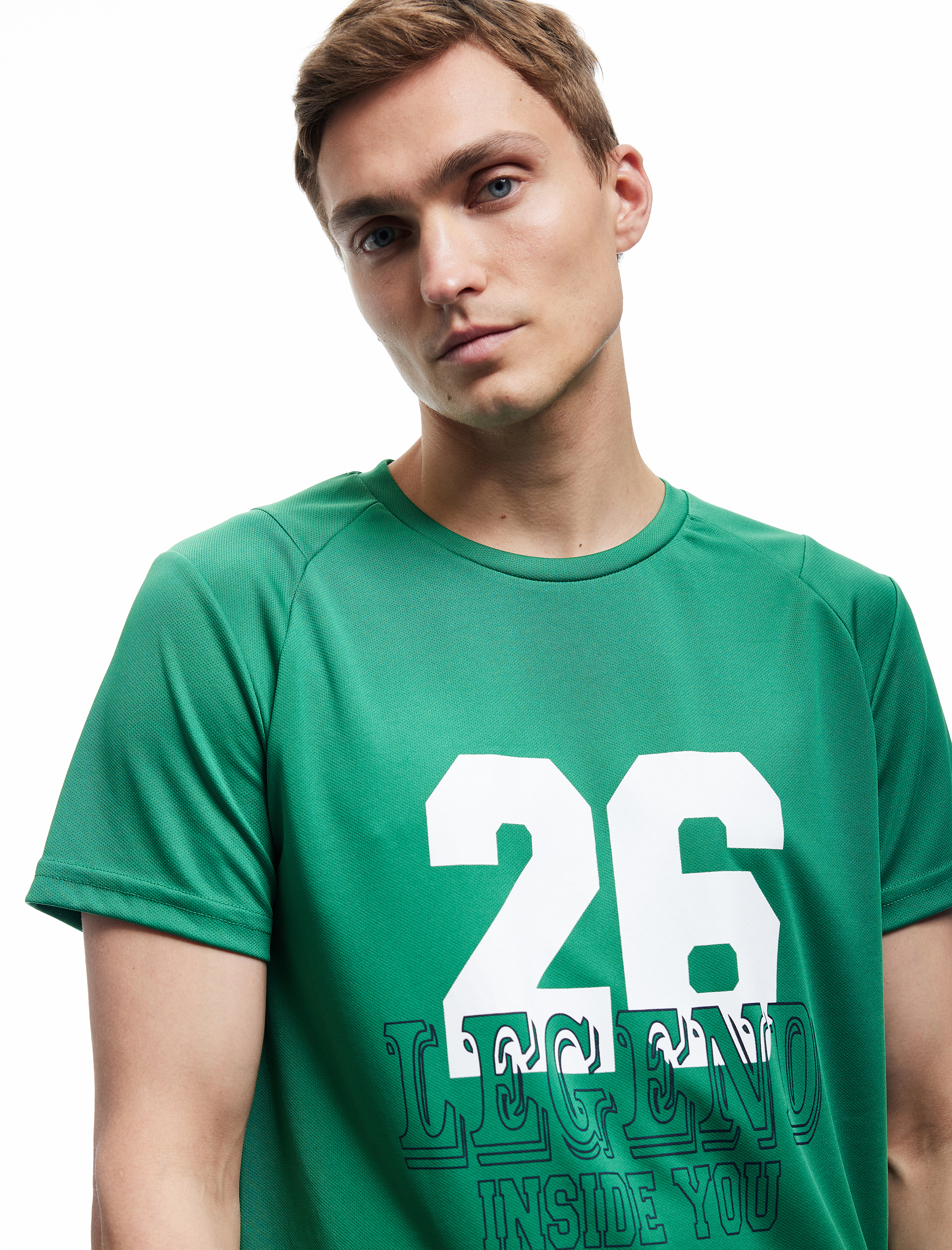   Bisiklet Yaka Kısa Kollu Baskılı Oversize Spor Tişört