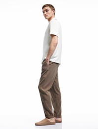 Viskon Cep Detaylı Rayon Tapered Beli Bağcıklı Eşofman Pantolon
