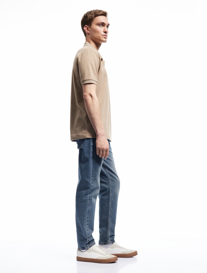  Normal Bel Pamuklu Tapered Fit Jean Pantolon - Joe Jean