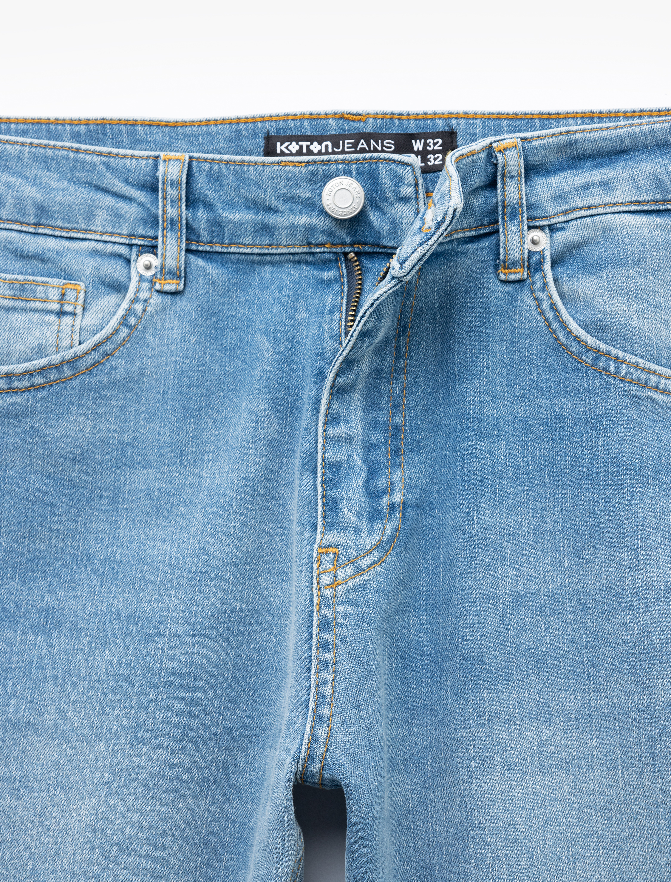   Normal Bel Cep Detaylı Slim Fit Jean Pantolon - Brad Jean