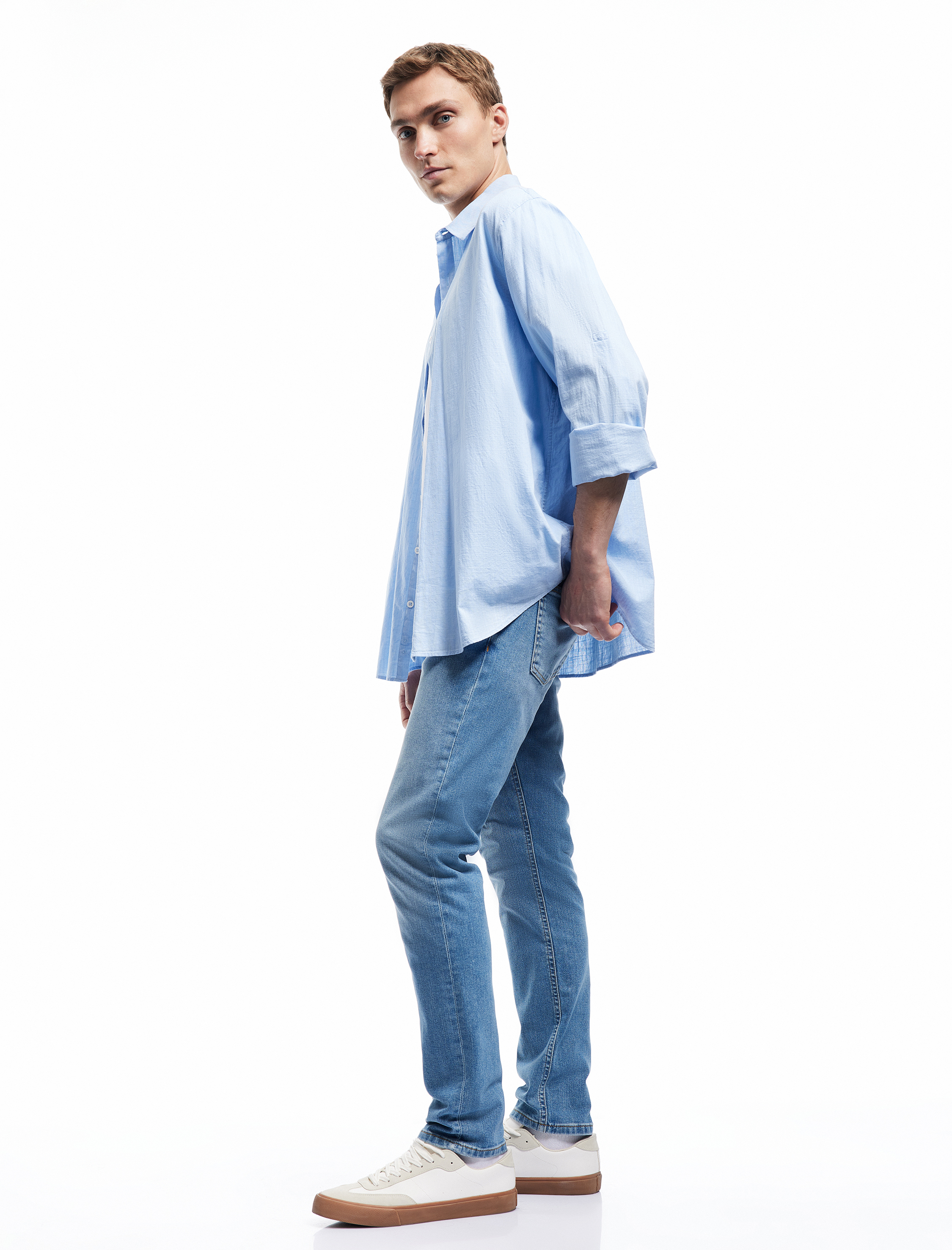   Normal Bel Cep Detaylı Slim Fit Jean Pantolon - Brad Jean