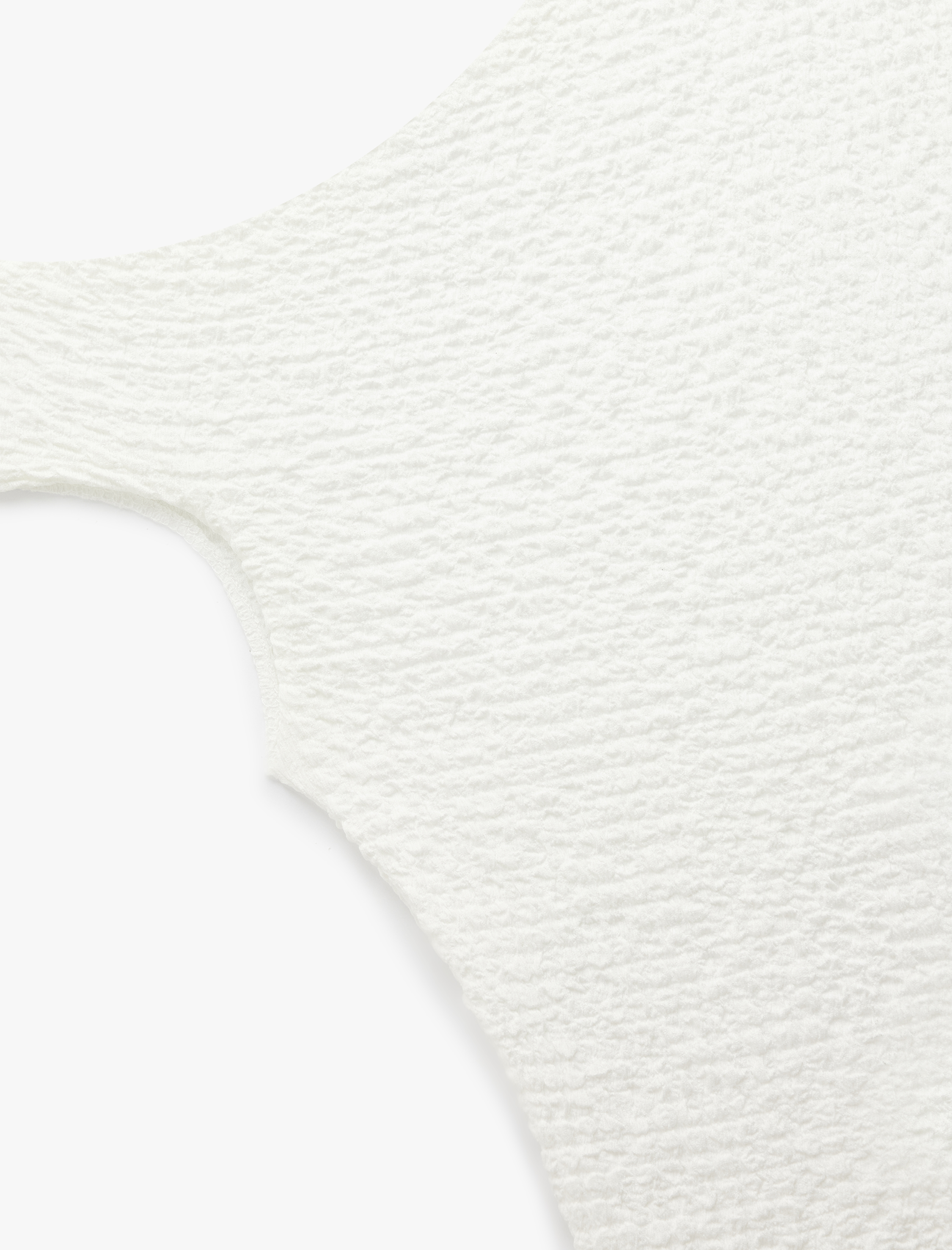   Asimetrik Bürümcük Slim Fit Tek Omuz Bluz